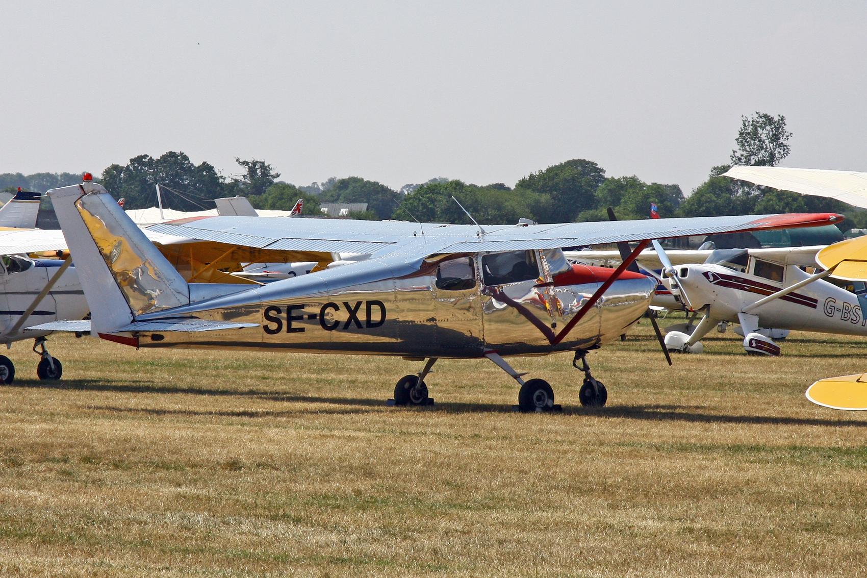 Aircraft SE-CXD, Sleapkosh 26, day 1, 10/07/26, at EGCV, photo by Chris Hall