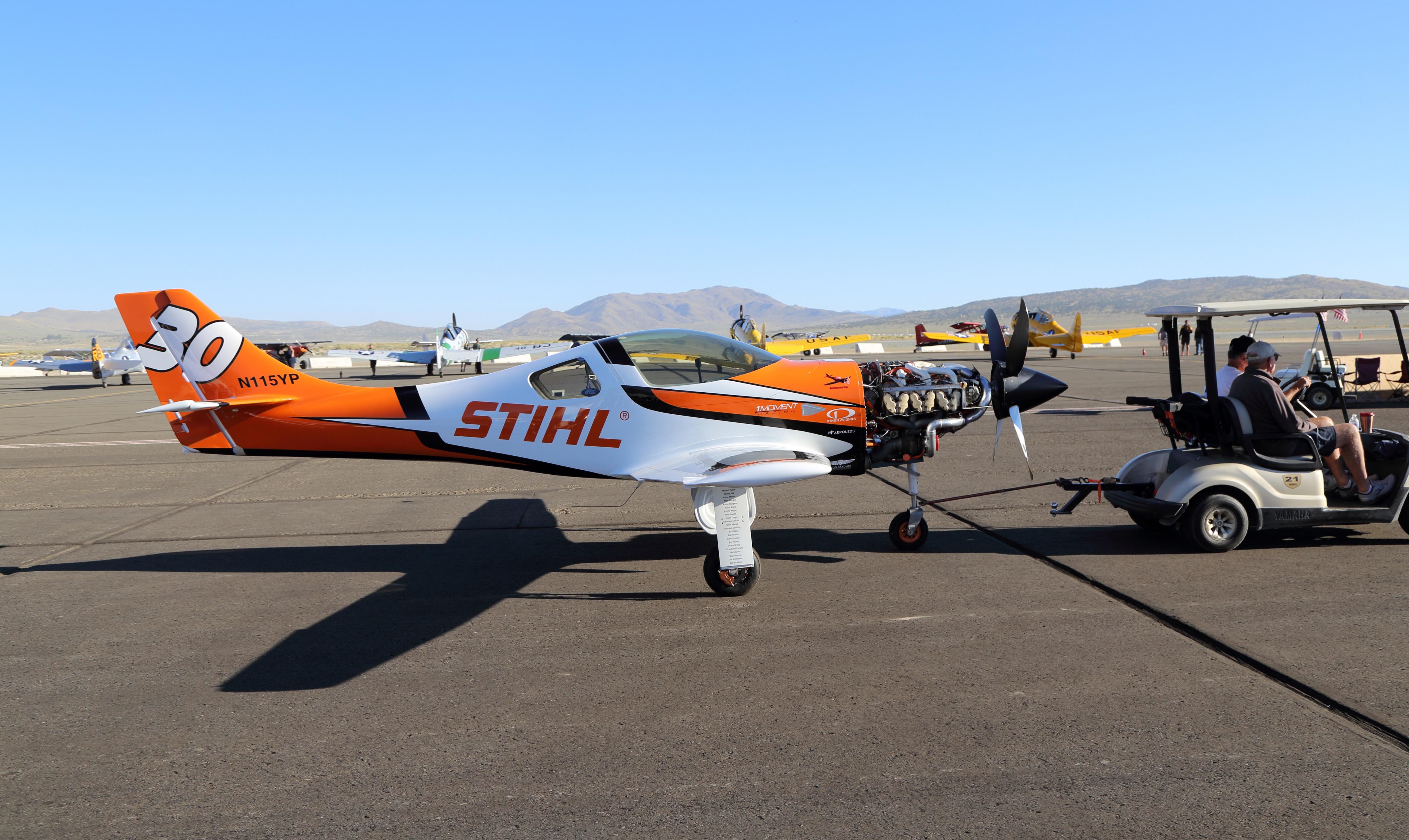 Aircraft N115YP, 2023 air races, at RTS, photo by Olivier Cortot