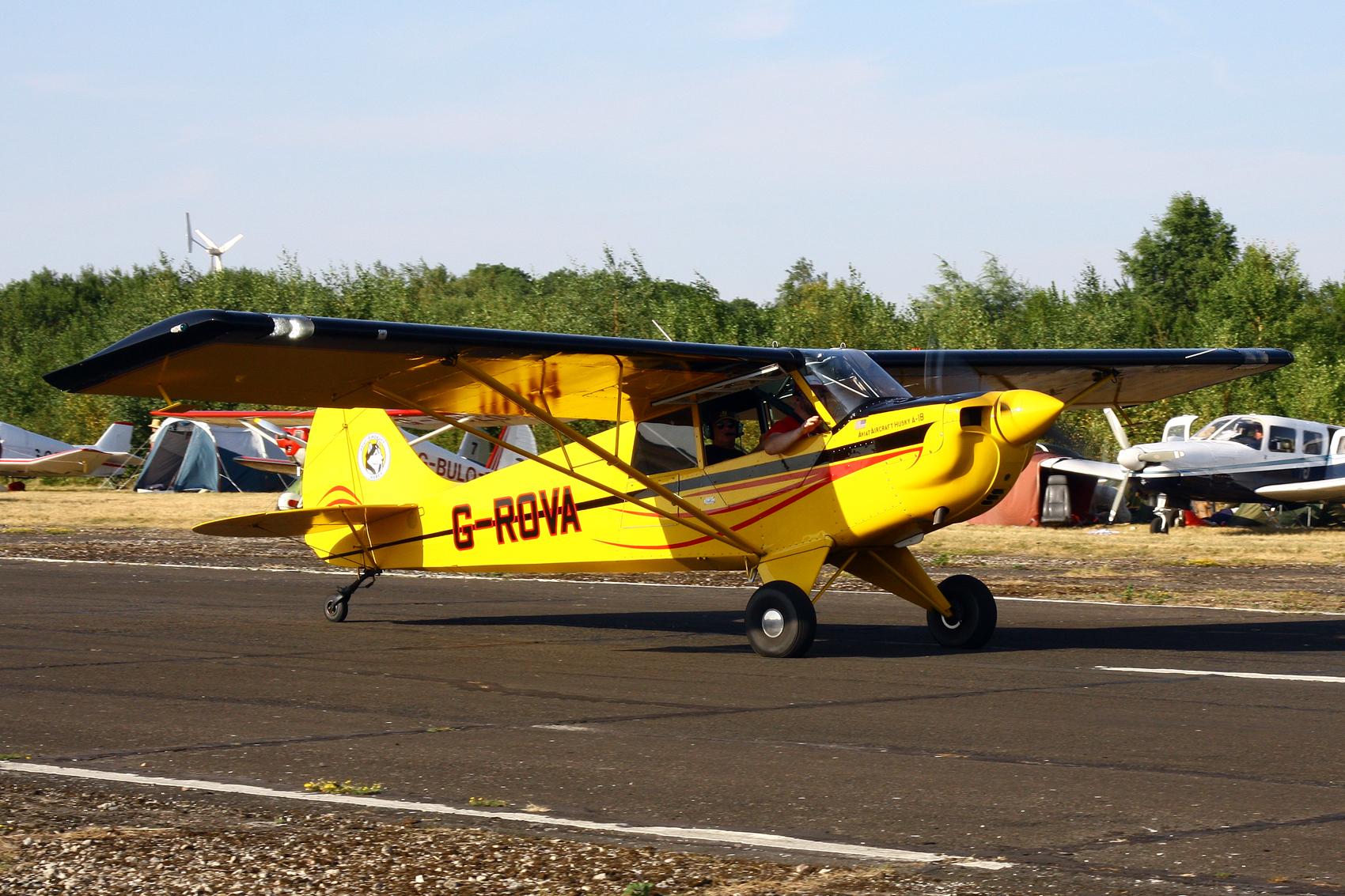 Aircraft G-ROVA, Sleapkosh 26, day 2, 11/07/26, at EGCV, photo by Chris Hall
