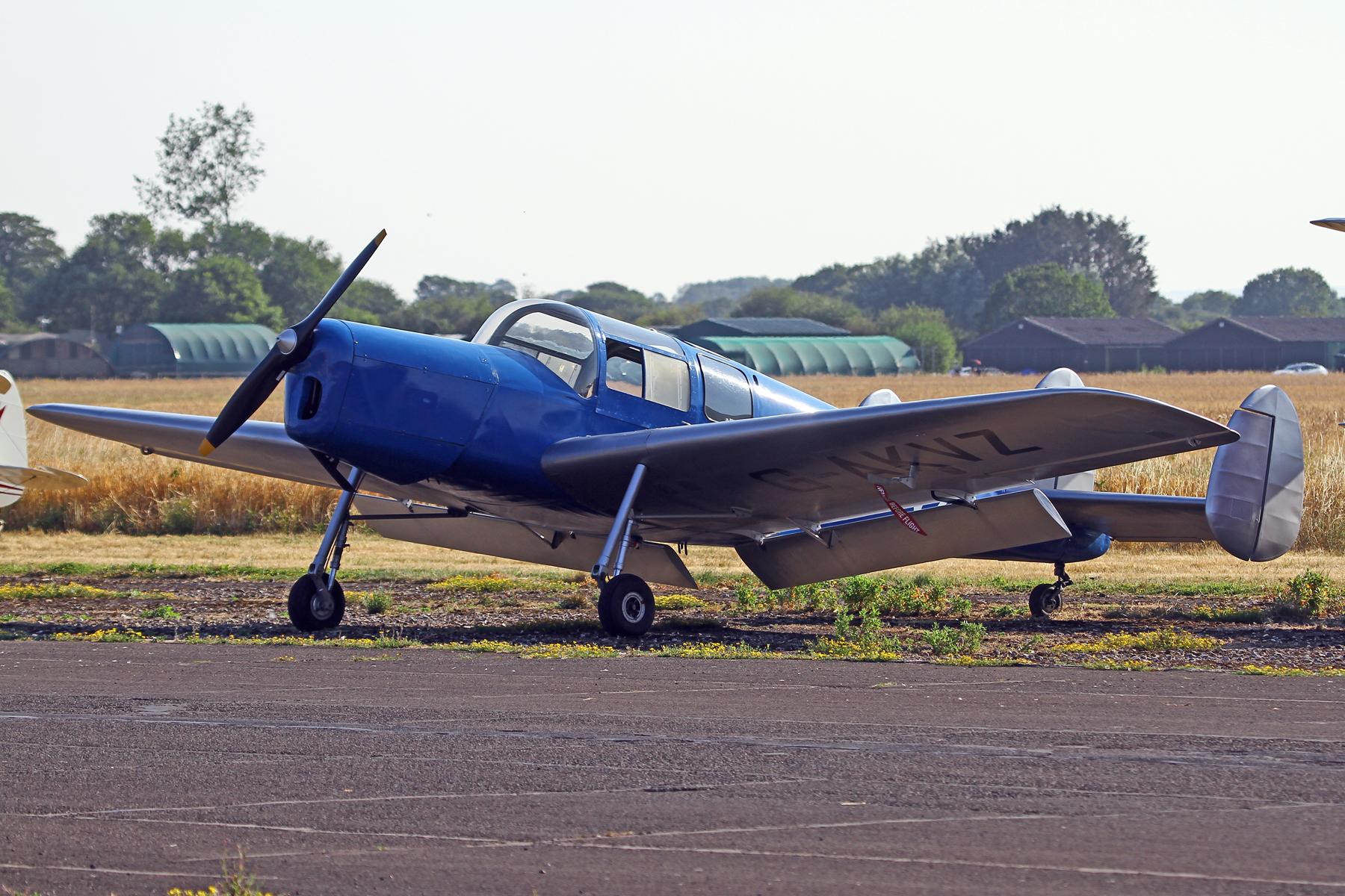 Aircraft G-AKVZ, Sleapkosh 26, day 2, 11/07/26, at EGCV, photo by Chris Hall