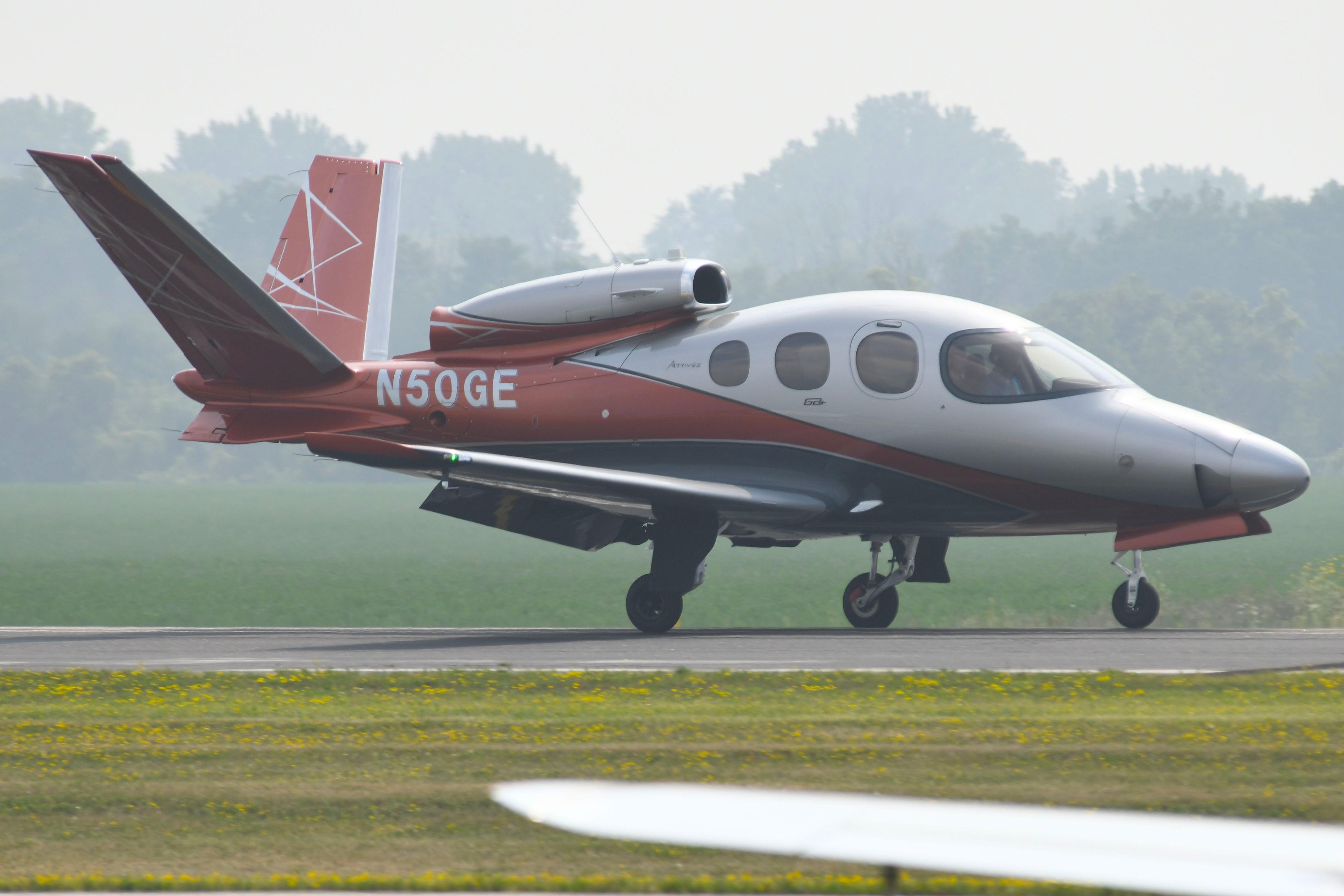 Aircraft N50GE, Cirrus SF50 landing in FLD, at KFLD, photo by FerryPNL