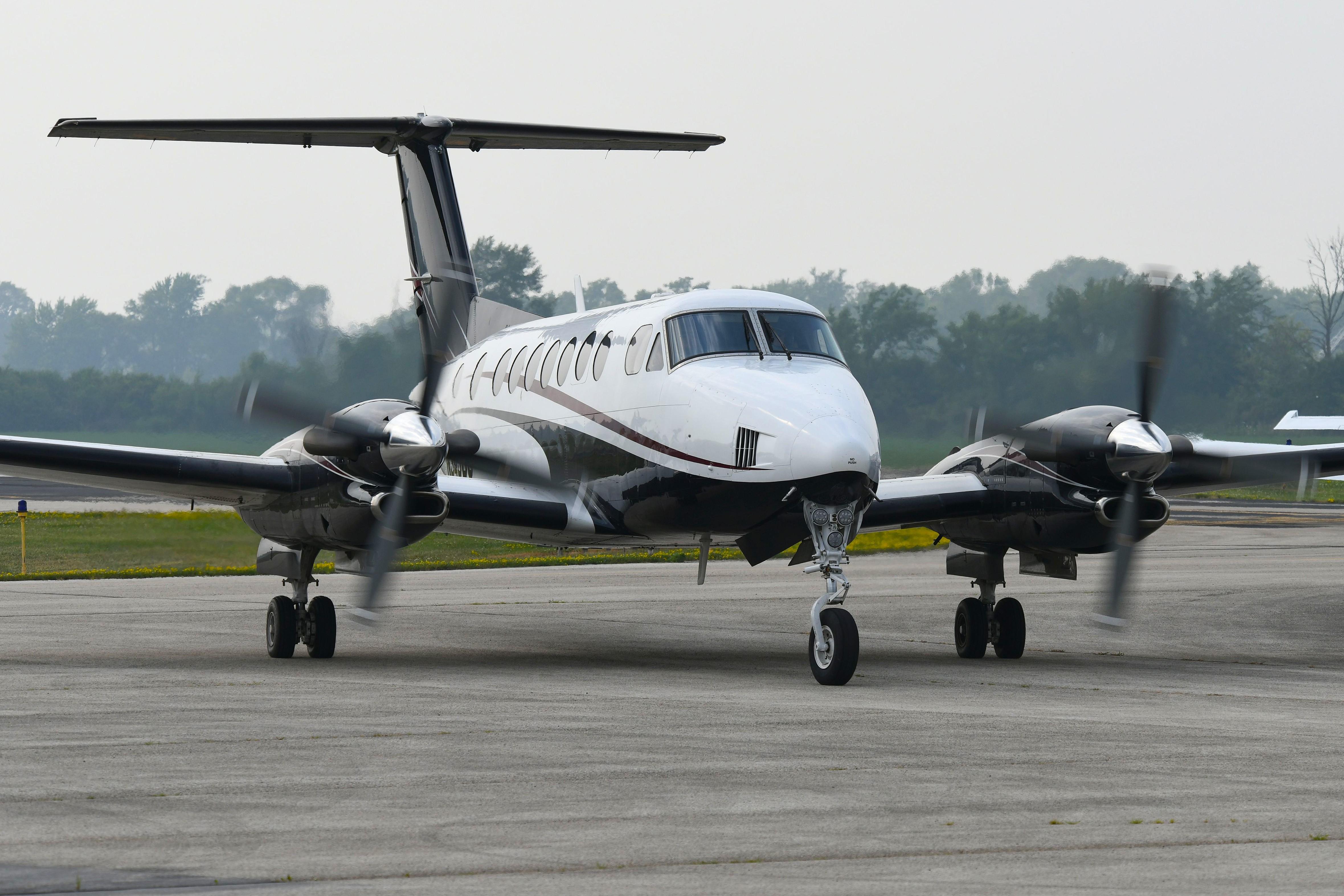 Aircraft N345DG, RFP Enterprises LLC Be350, at KFLD, photo by FerryPNL