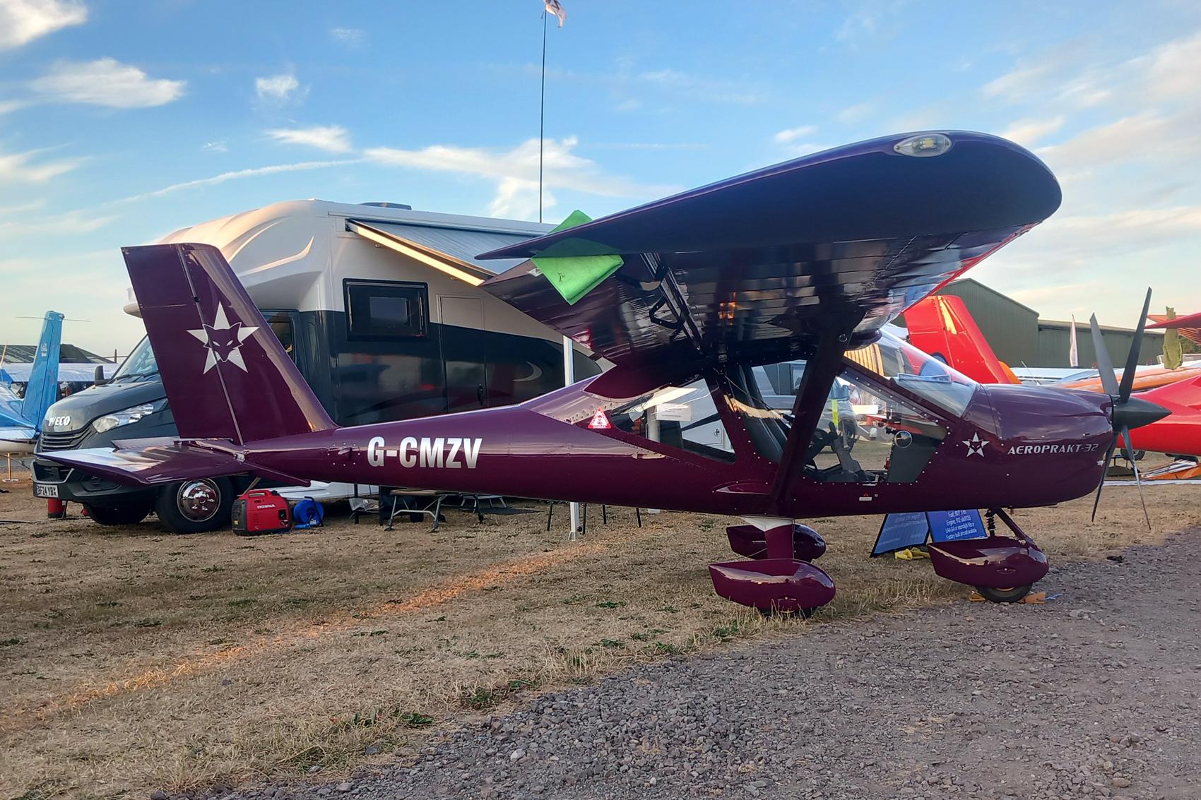 Aircraft G-CMZV, Sleapkosh 26, day 2, 11/07/26, at EGCV, photo by Chris Hall
