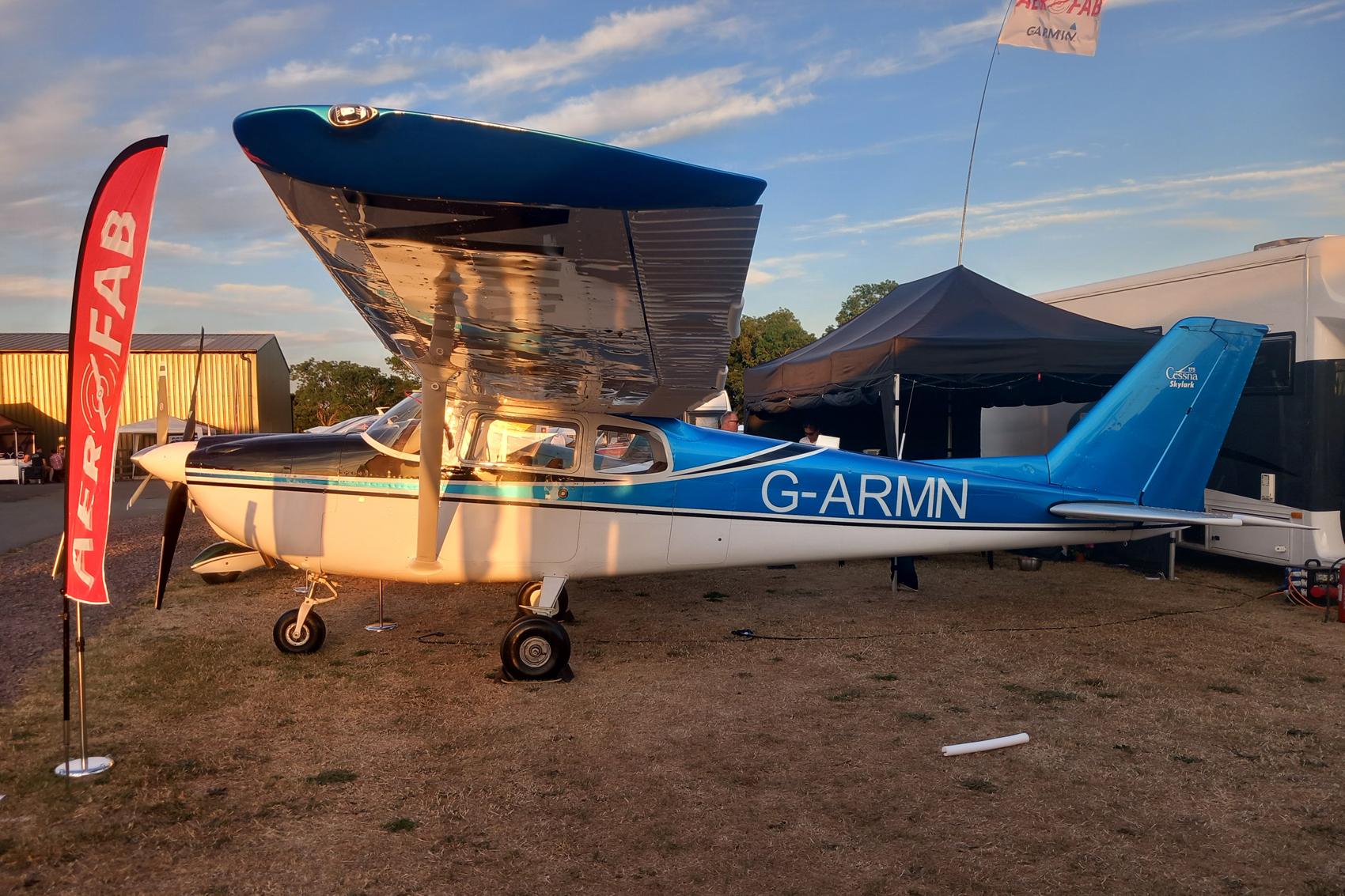 Aircraft G-ARMN, Sleapkosh 26, day 2, 11/07/26, at EGCV, photo by Chris Hall