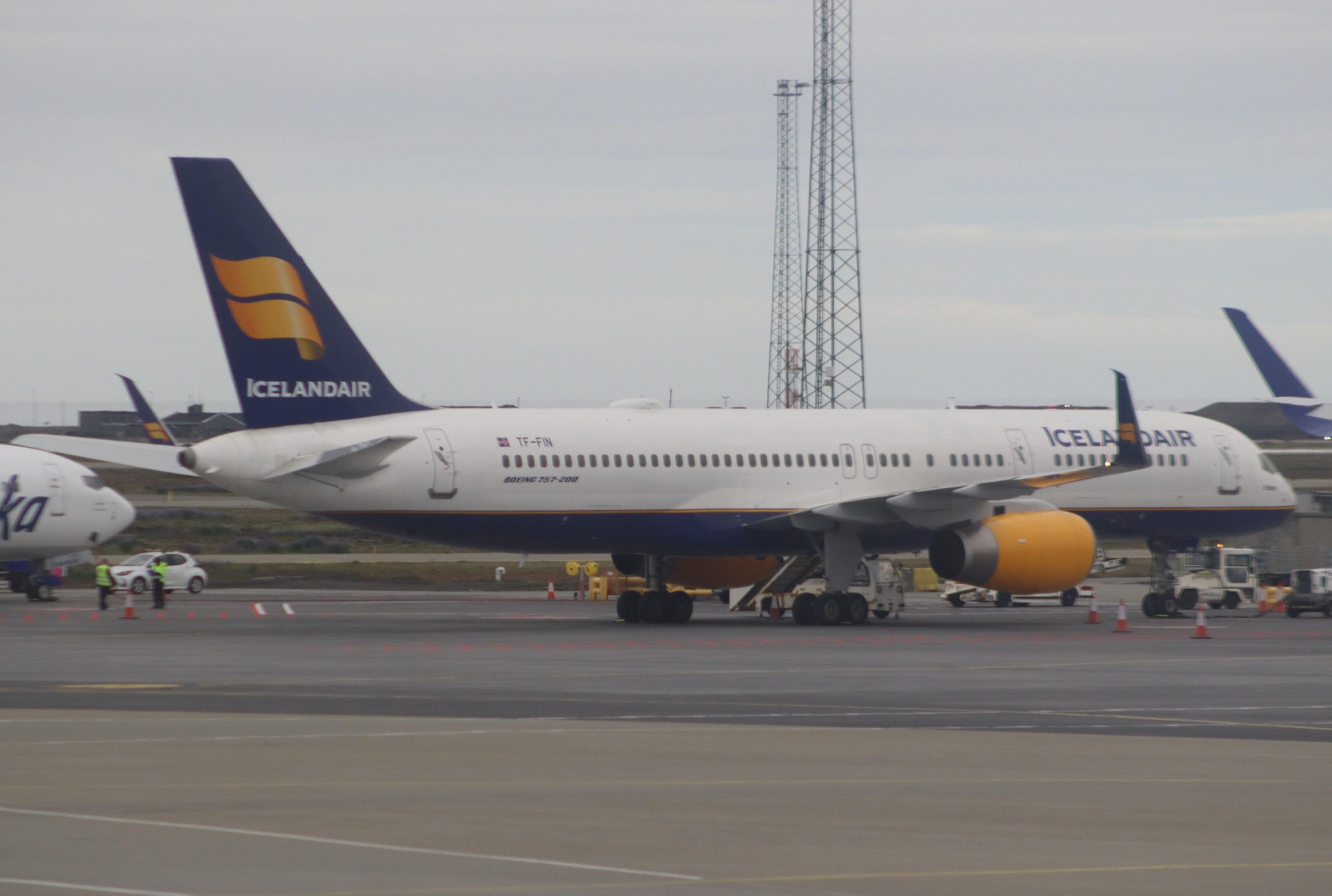 Aircraft TF-FIN, Boeing 757-208, at BIKF, photo by MarkPasqualino