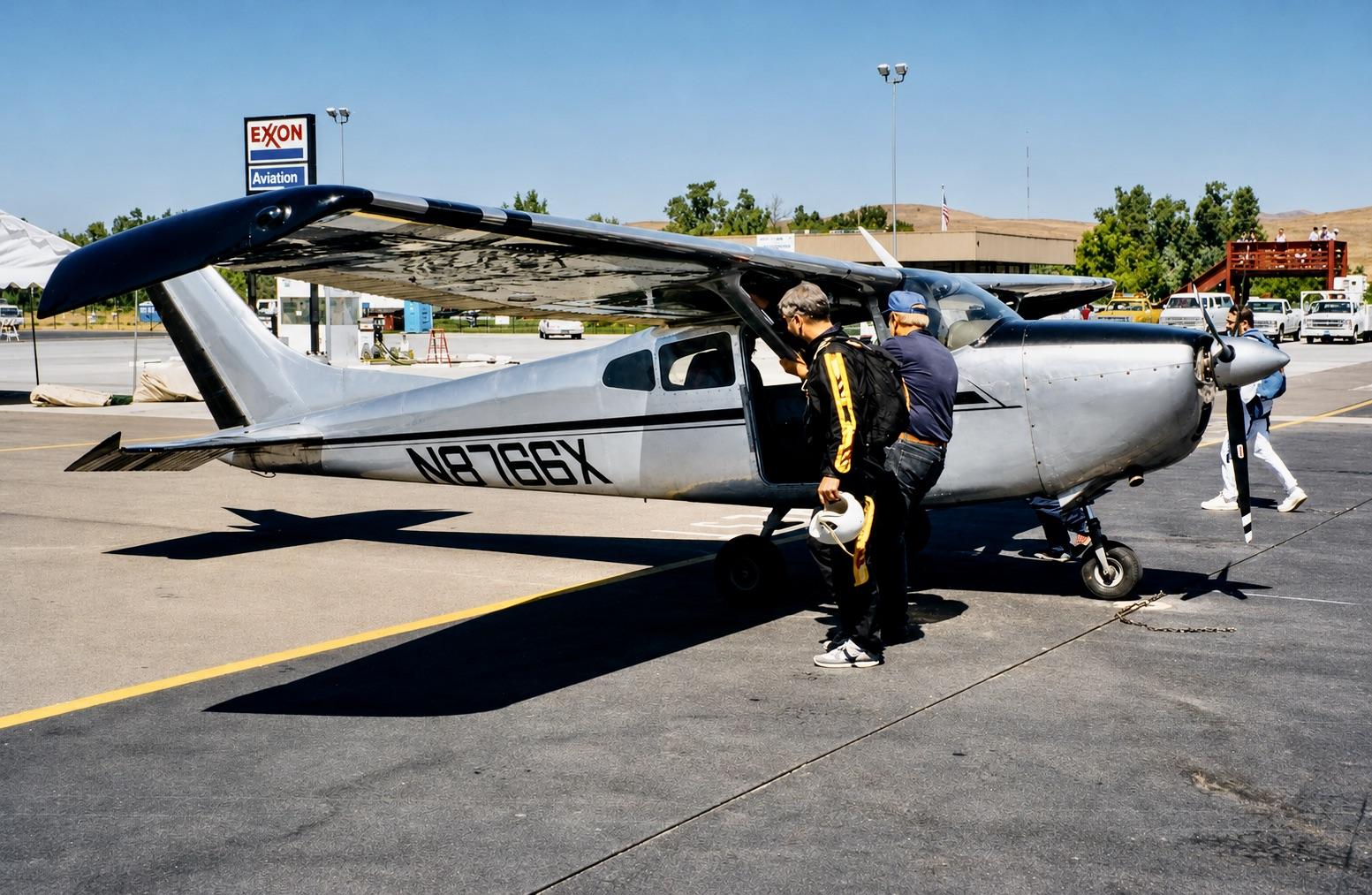 N8766X @ KLVK - Wings for Charity Airshow Livermore airport in California 09-95 - by ClaytonEddy