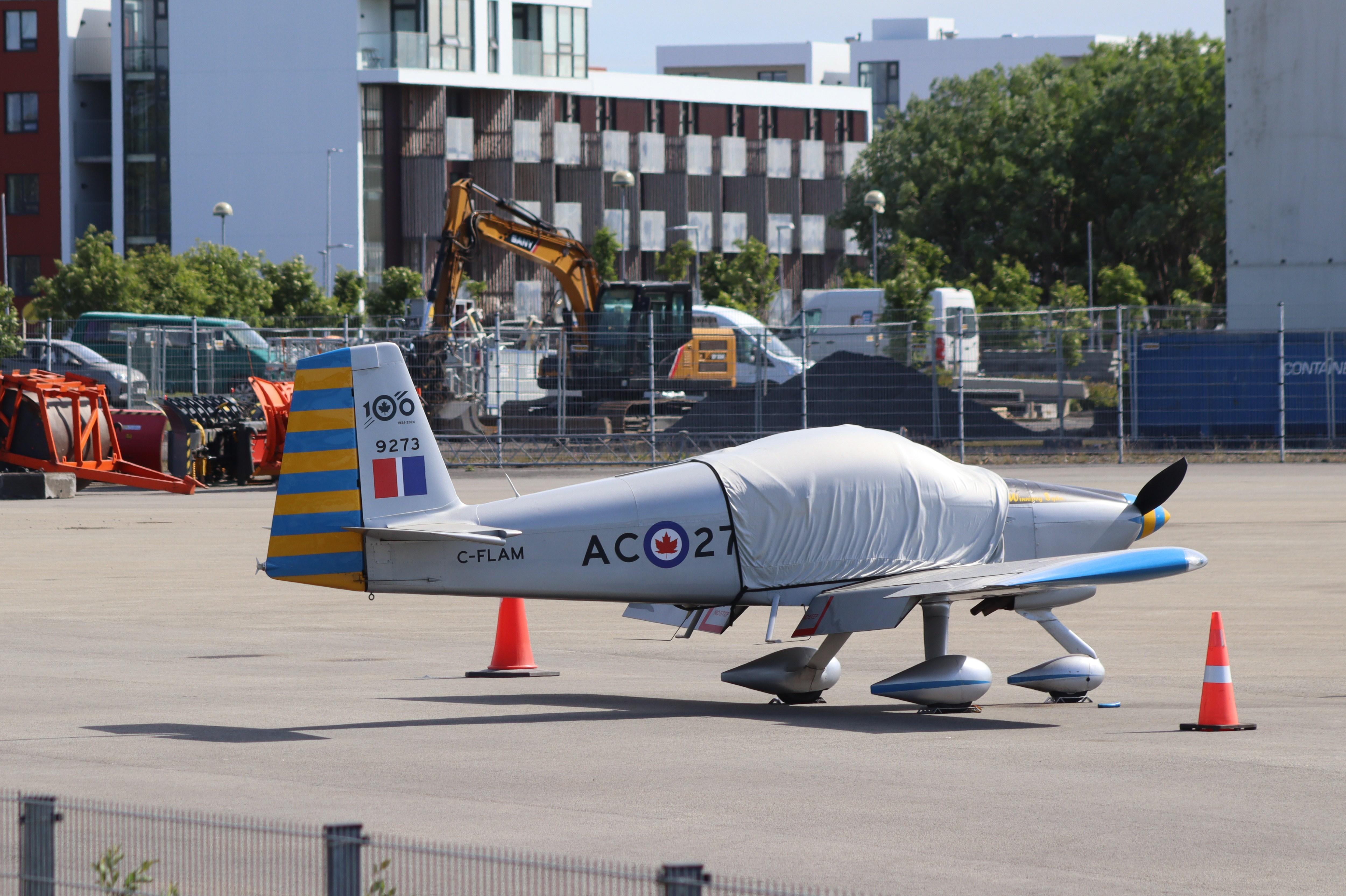 Aircraft C-FLAM, Vans RV-7A, at BIRK, photo by MarkPasqualino