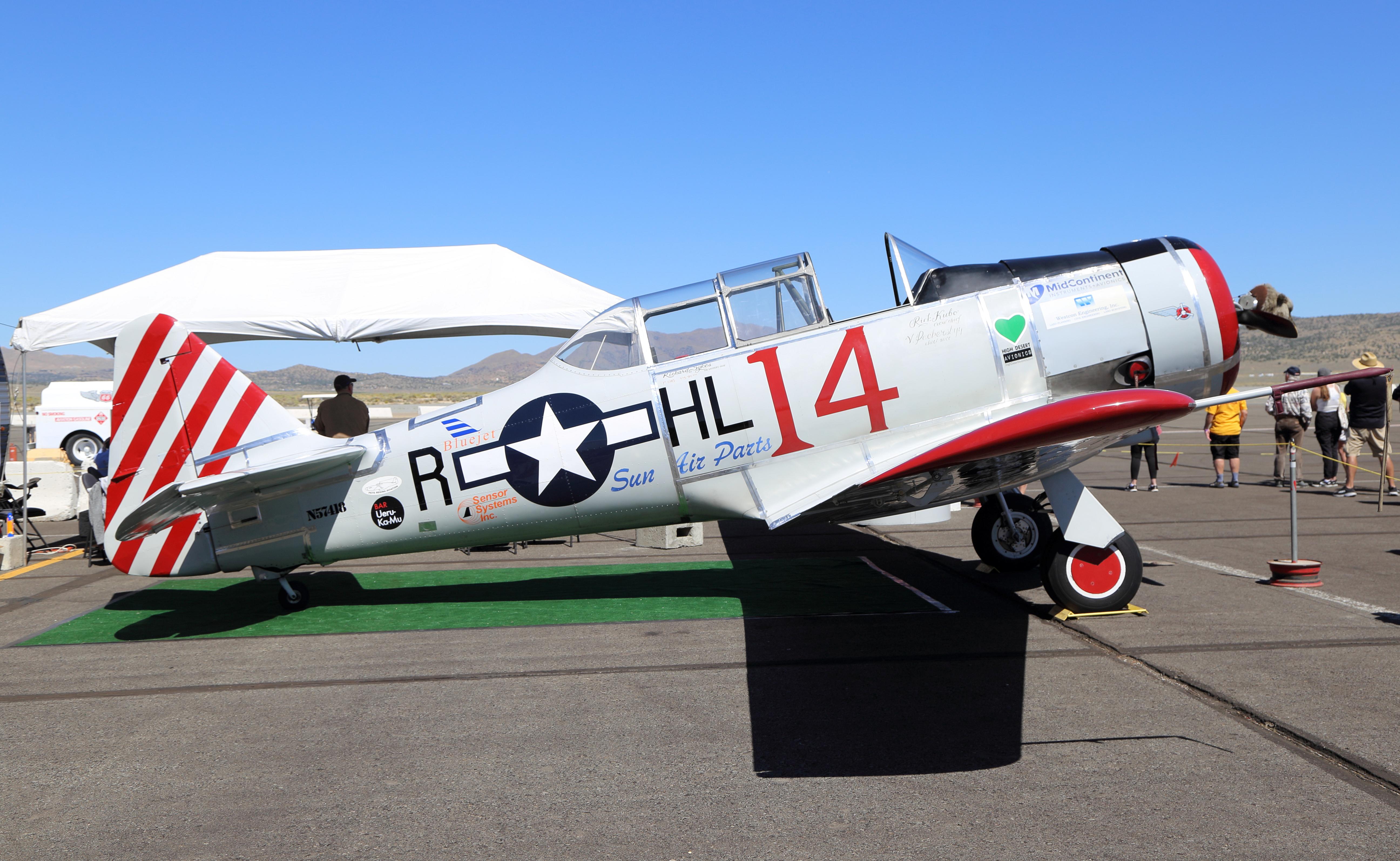 Aircraft N57418, 2023 air races, at RTS, photo by Olivier Cortot