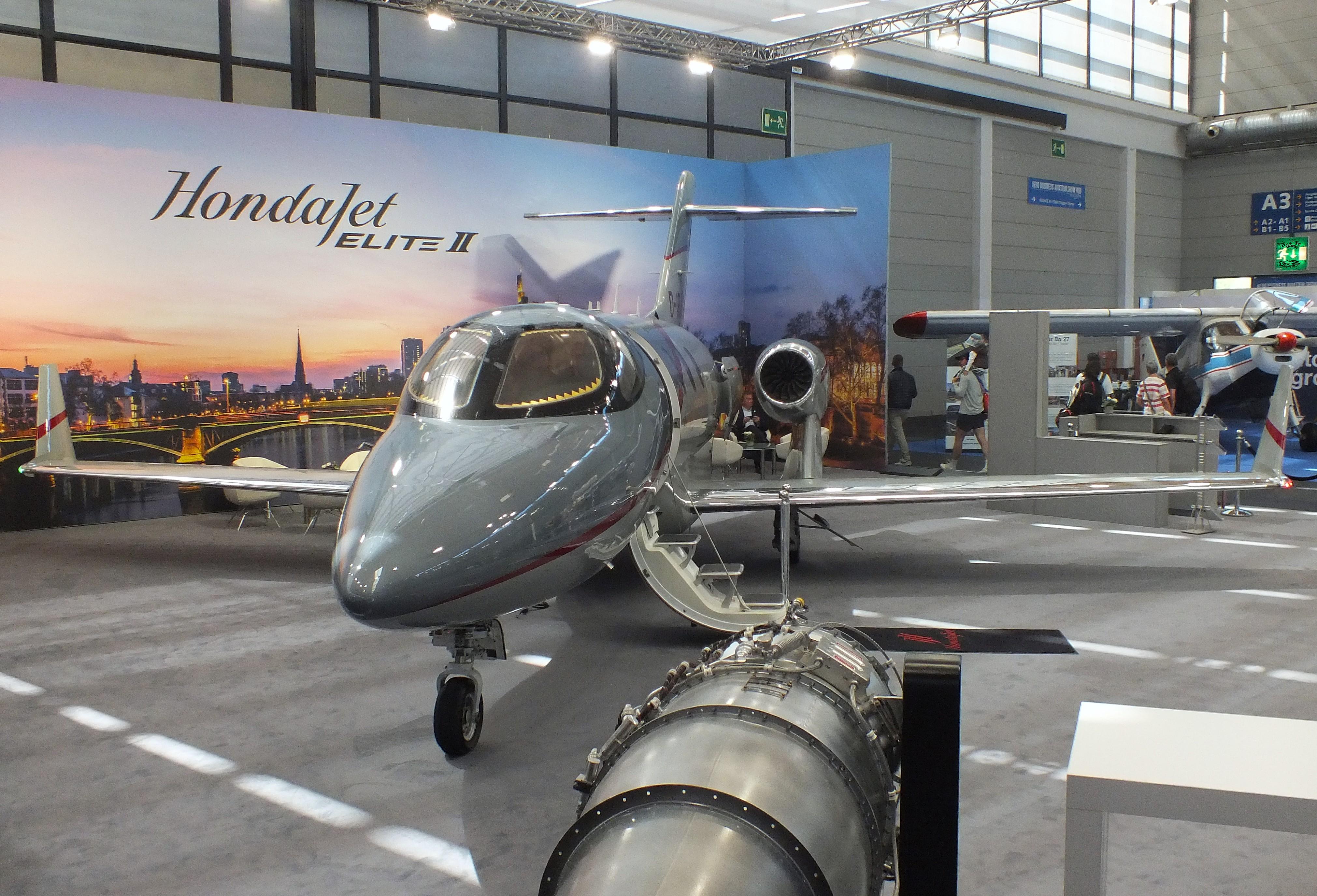 Aircraft D-IRAS, Honda HA-420 HondaJet at the AERO 2026, Friedrichshafen, at EDNY, photo by iwarnecke