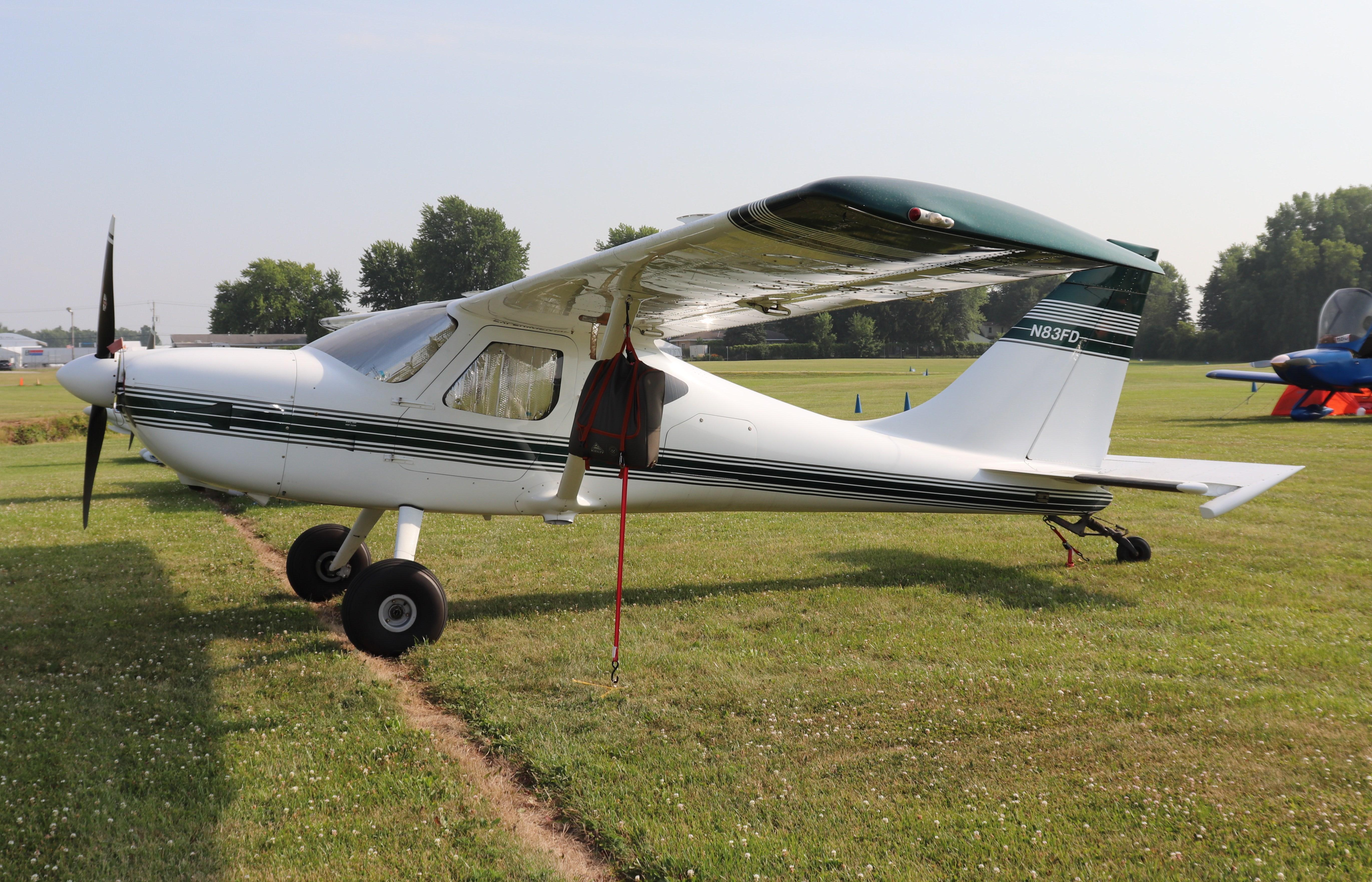 Aircraft N83FD, Glastar, at KOSH, photo by MarkPasqualino