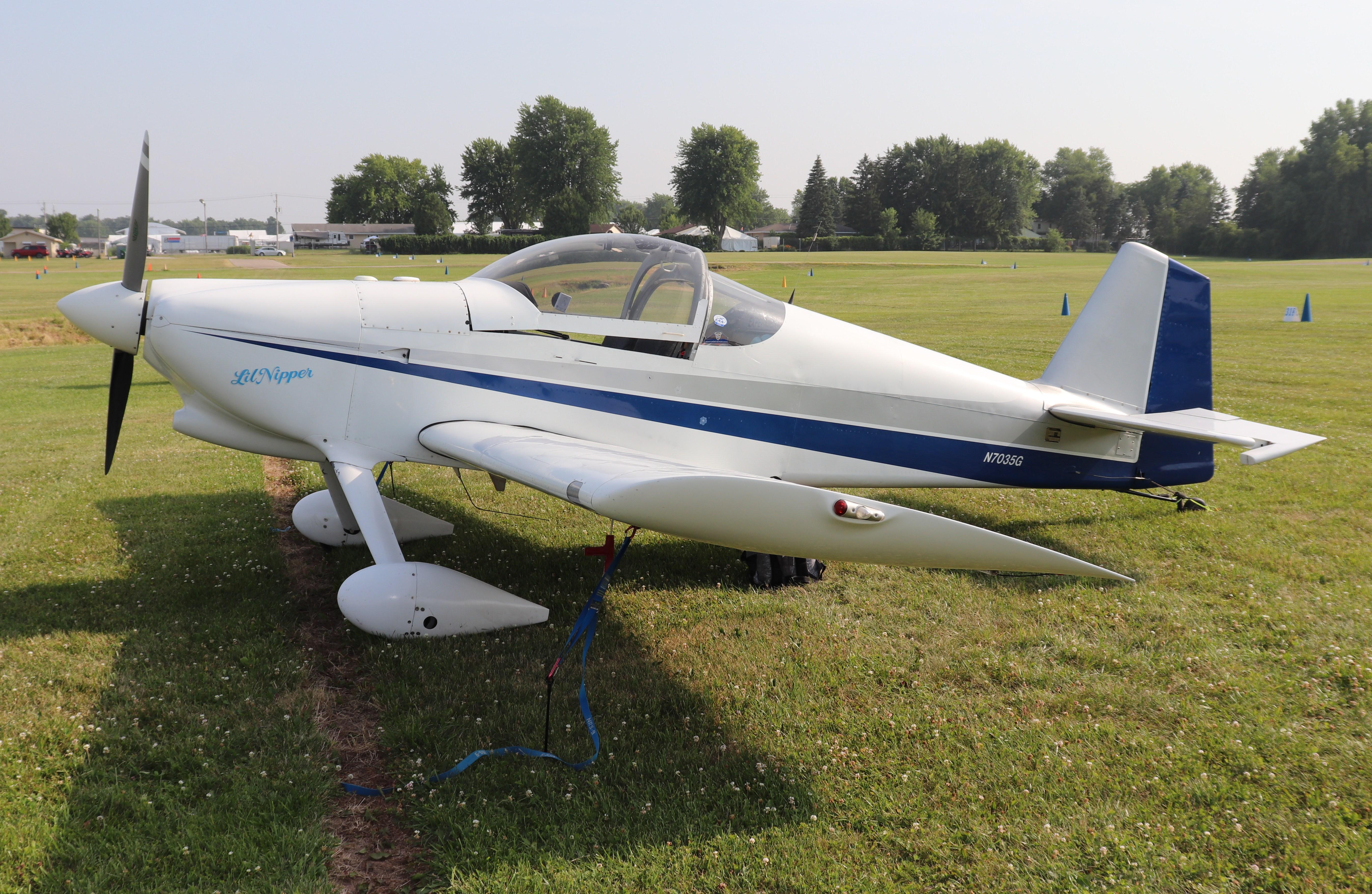 Aircraft N7035G, Vans RV-6, at KOSH, photo by MarkPasqualino