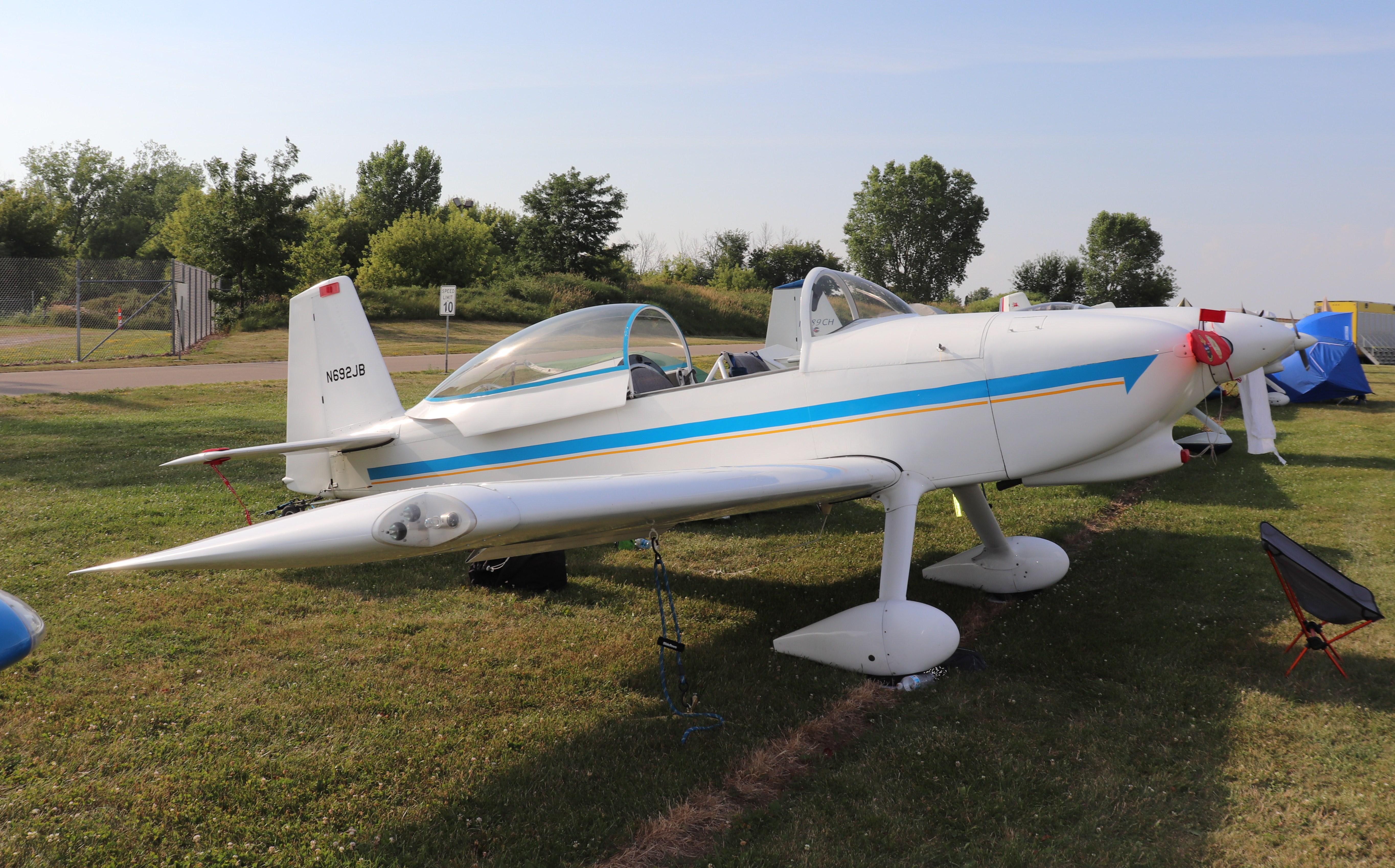Aircraft N692JB, Vans RV-8, at KOSH, photo by MarkPasqualino