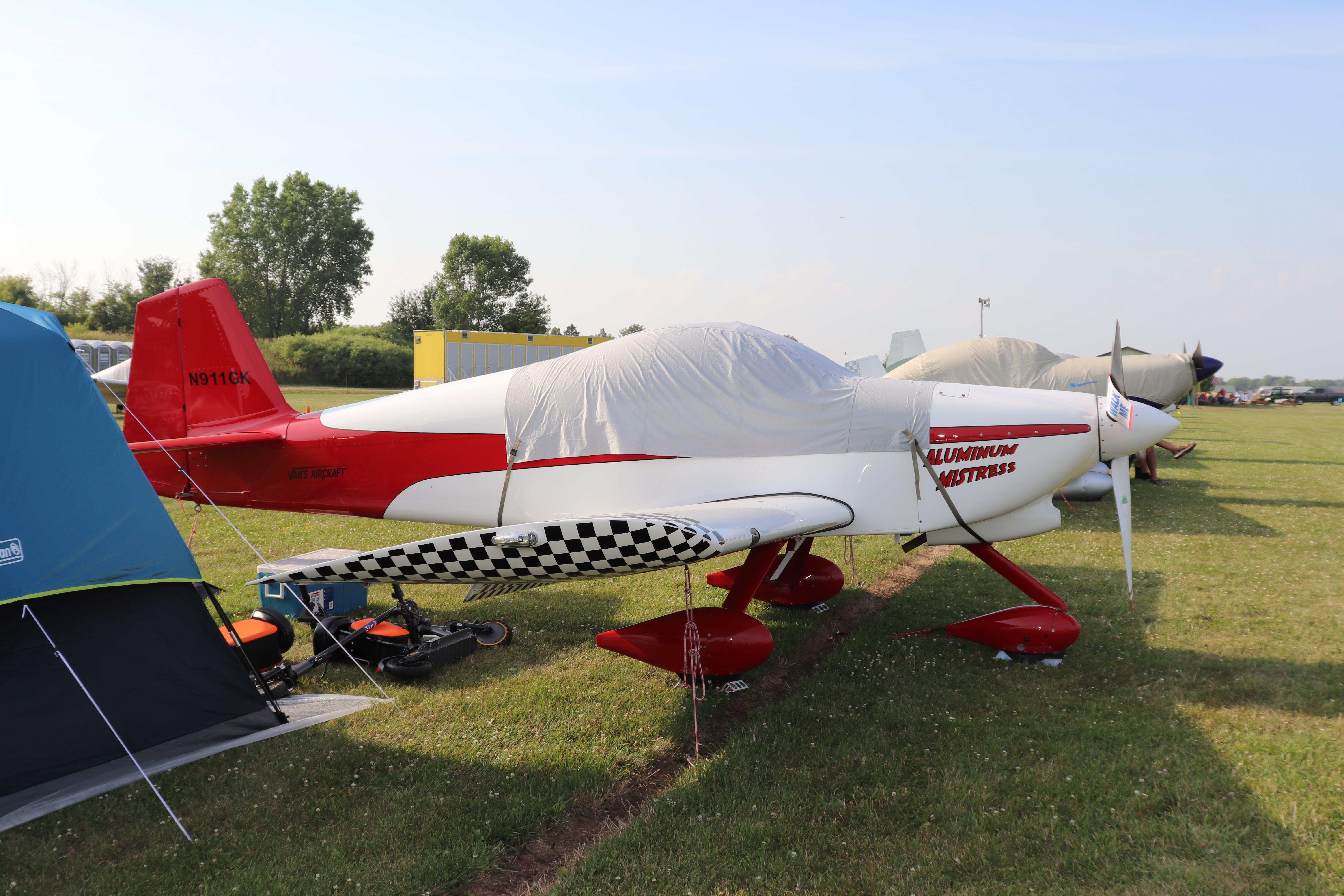 Aircraft N911GK, Vans RV-6A, at KOSH, photo by MarkPasqualino