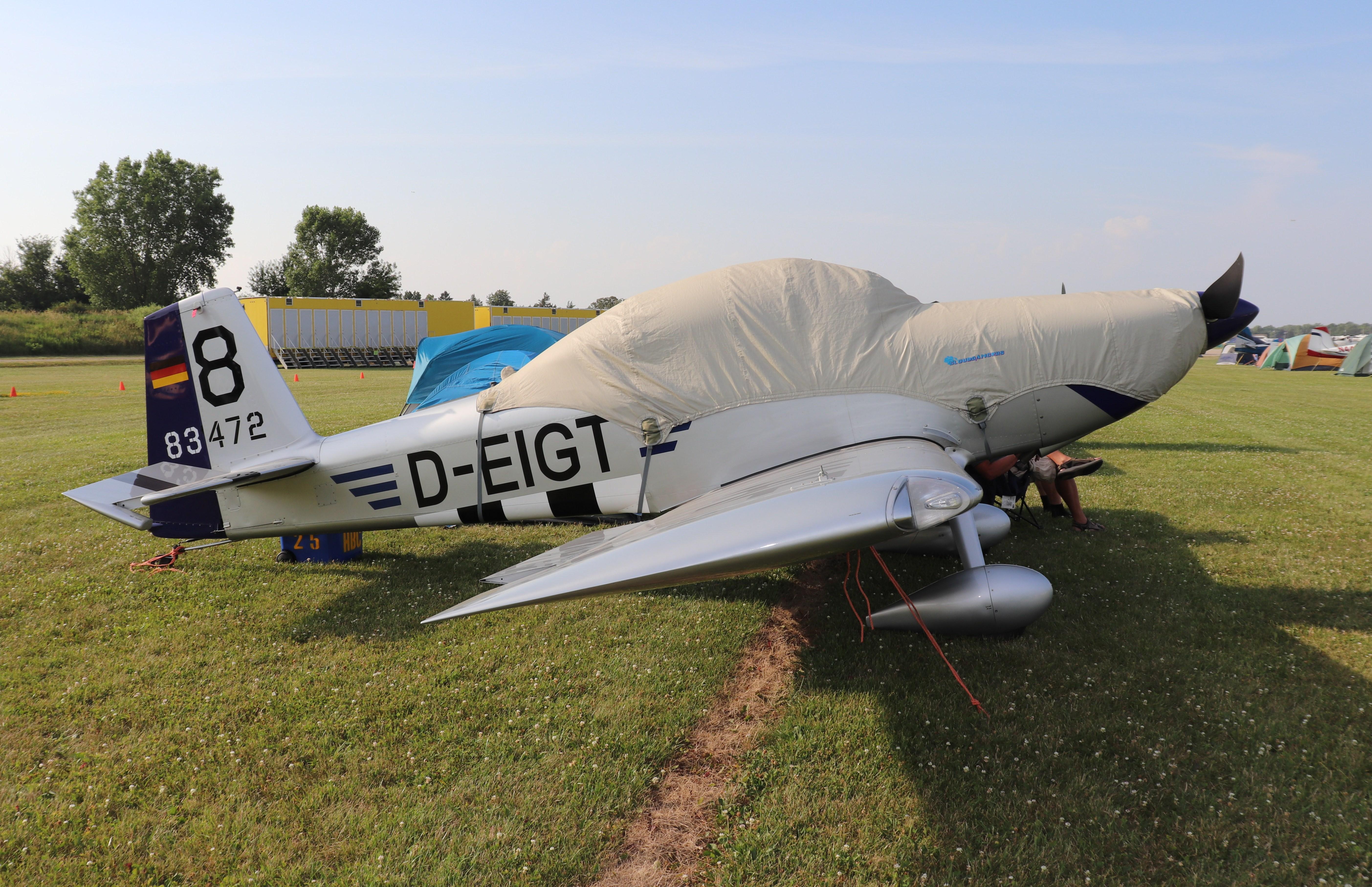 Aircraft D-EIGT, Vans RV-8, at KOSH, photo by MarkPasqualino