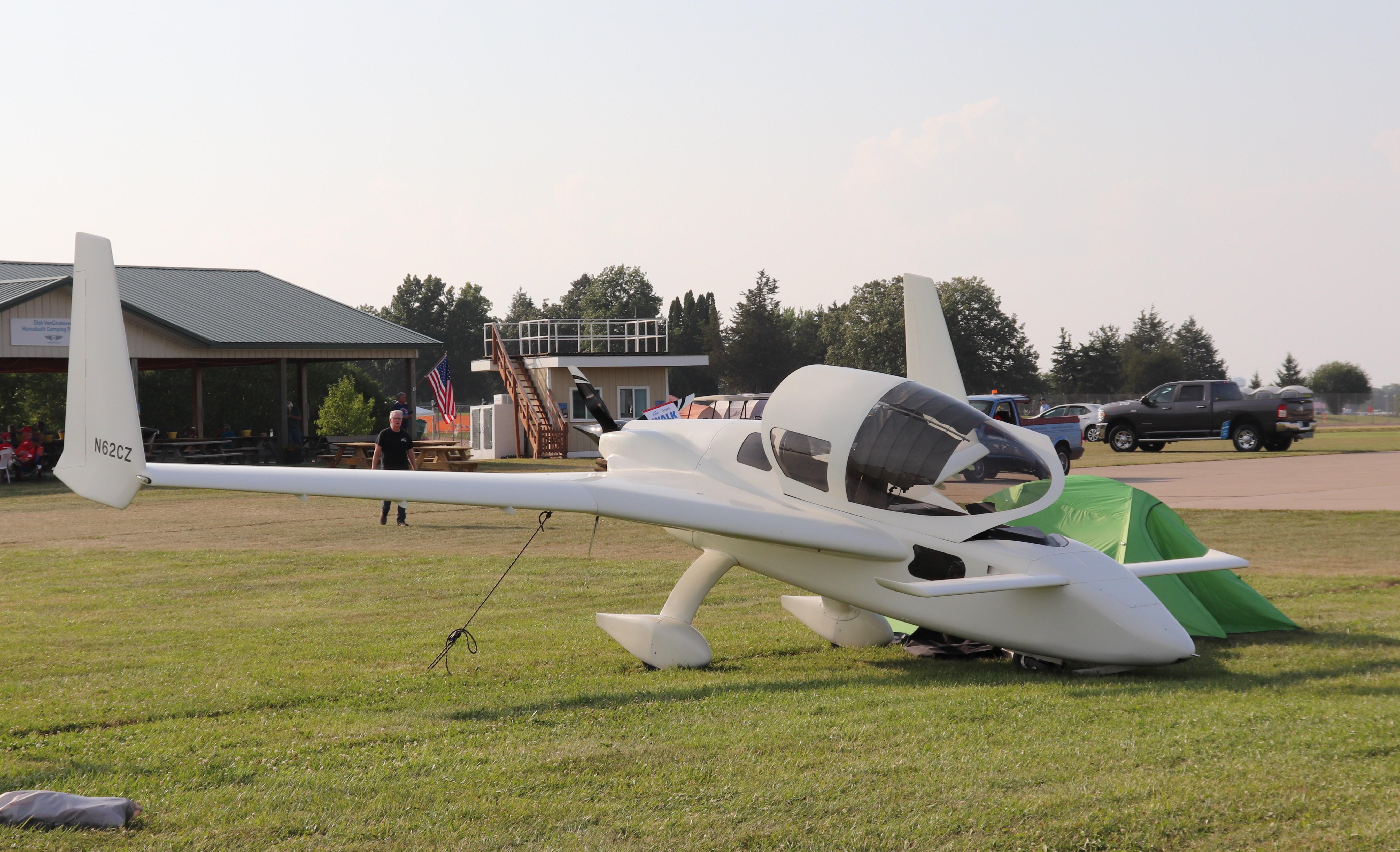 Aircraft N62CZ, Cozy Mark IV, at KOSH, photo by MarkPasqualino