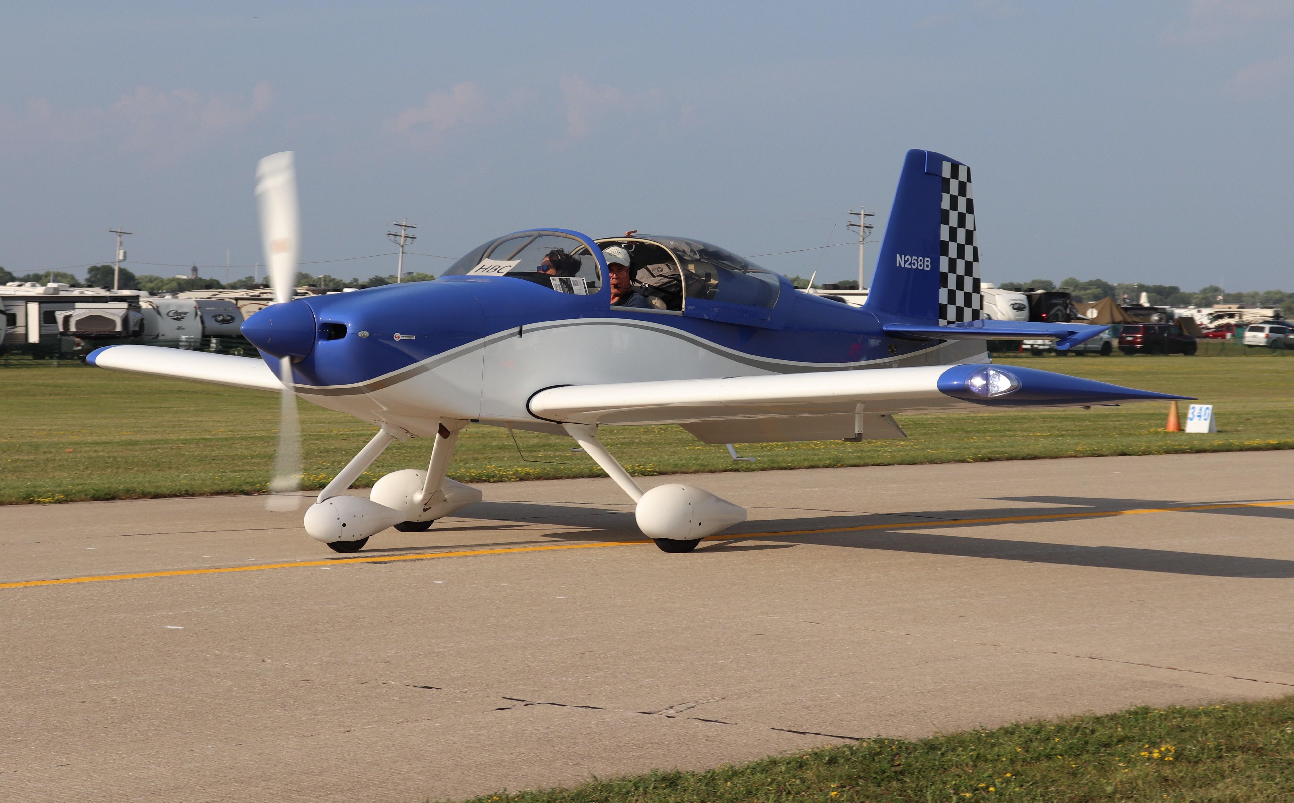 Aircraft N258B, Vans RV-7A, at KOSH, photo by MarkPasqualino