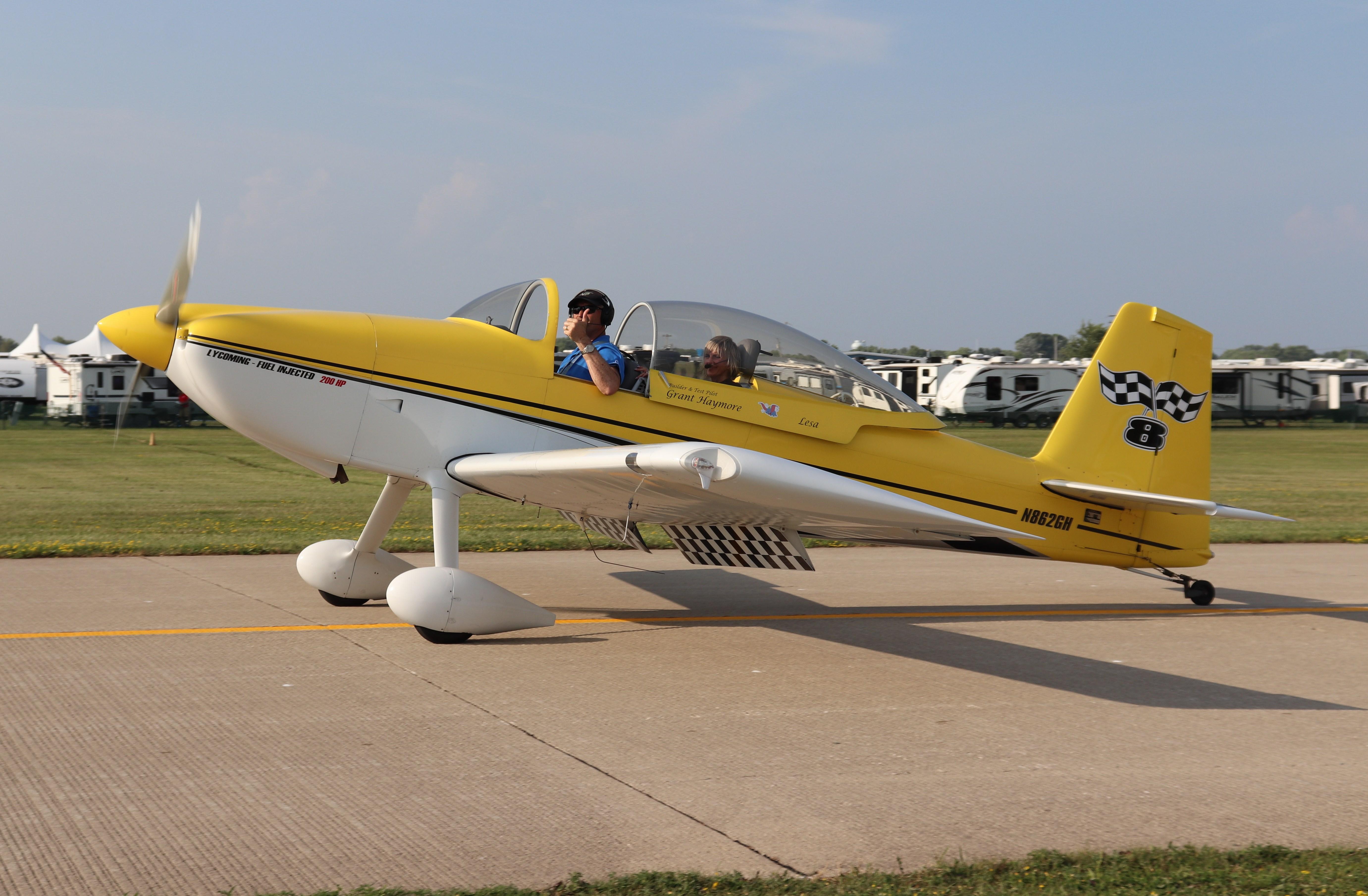 Aircraft N862GH, Vans RV-8, at KOSH, photo by MarkPasqualino