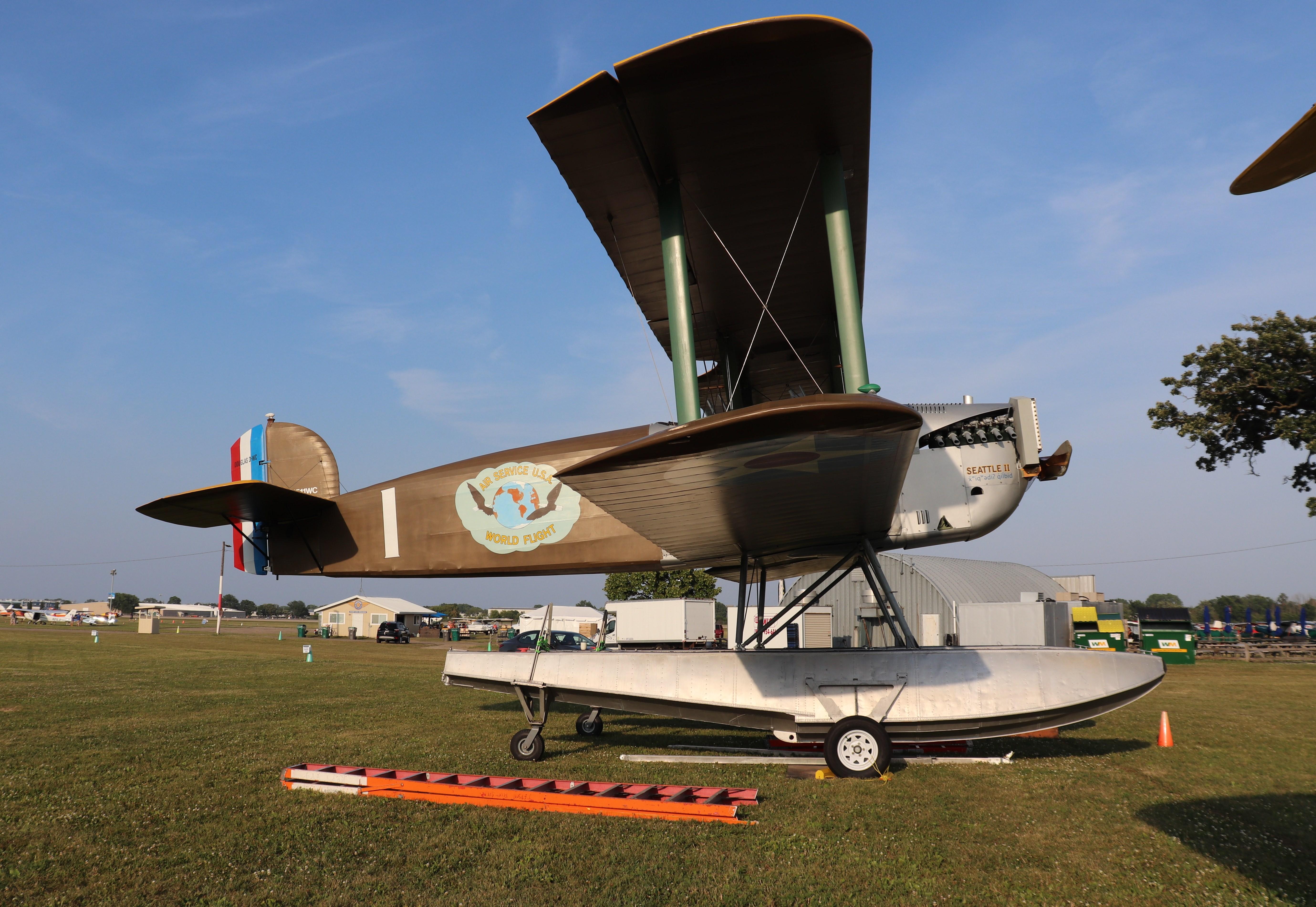 Aircraft N511WC, Douglas DWC World Cruiser Replica, at KOSH, photo by MarkPasqualino