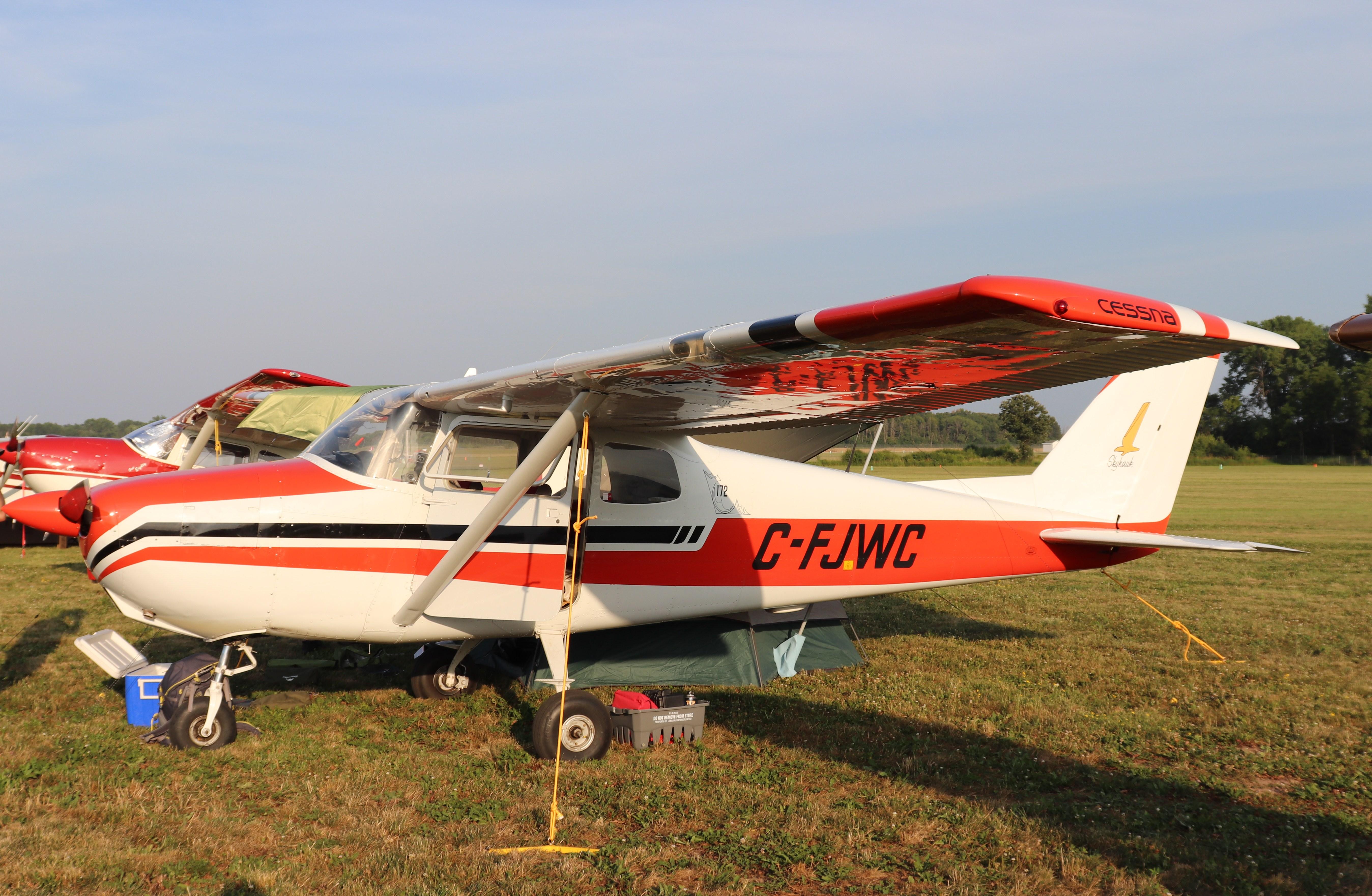 Aircraft C-FJWC, Cessna 172A, at KOSH, photo by MarkPasqualino