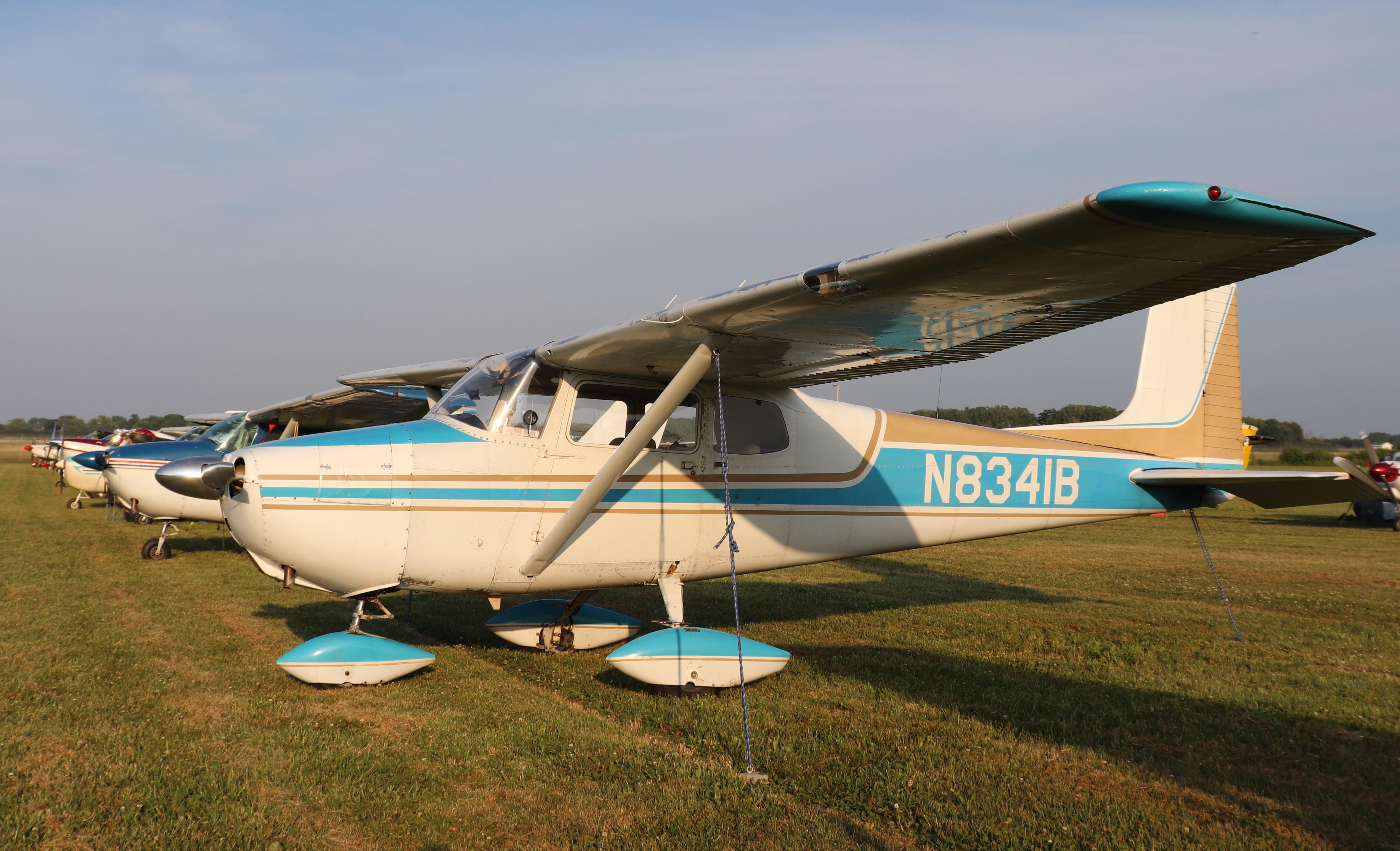 Aircraft N8341B, Cessna 172, at KOSH, photo by MarkPasqualino