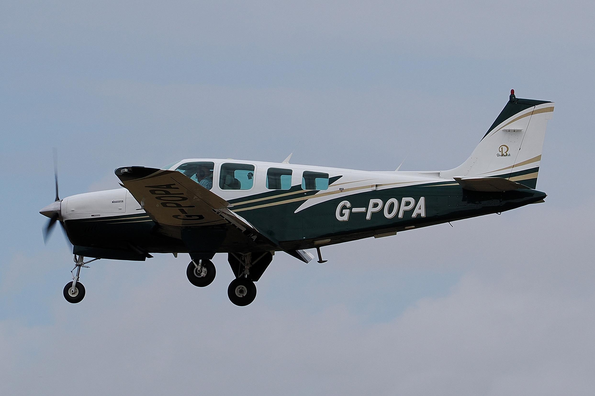 Aircraft G-POPA, Landing at Norwich., at EGSH, photo by Graham Reeve