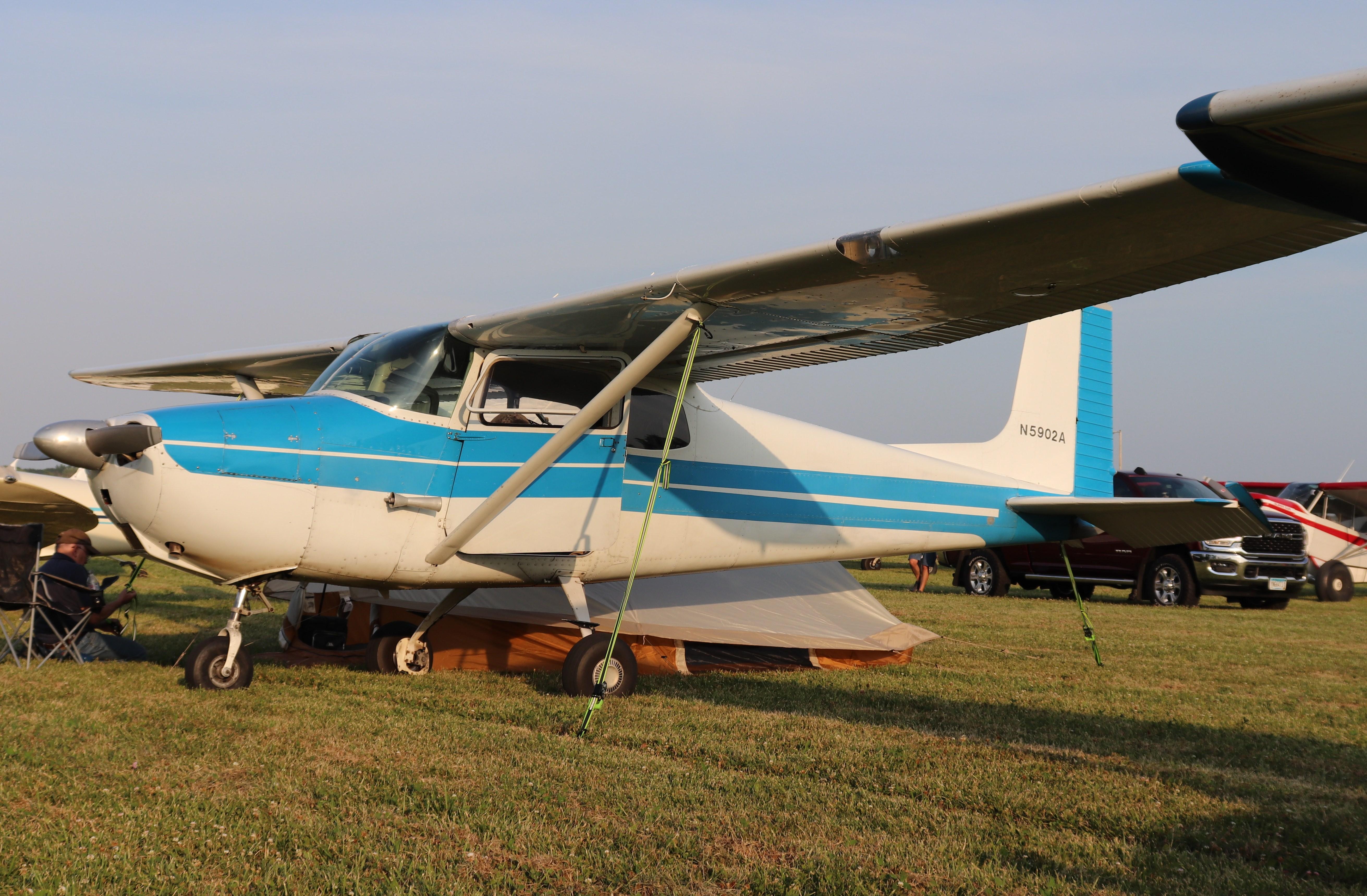 Aircraft N5902A, Cessna 172, at KOSH, photo by MarkPasqualino