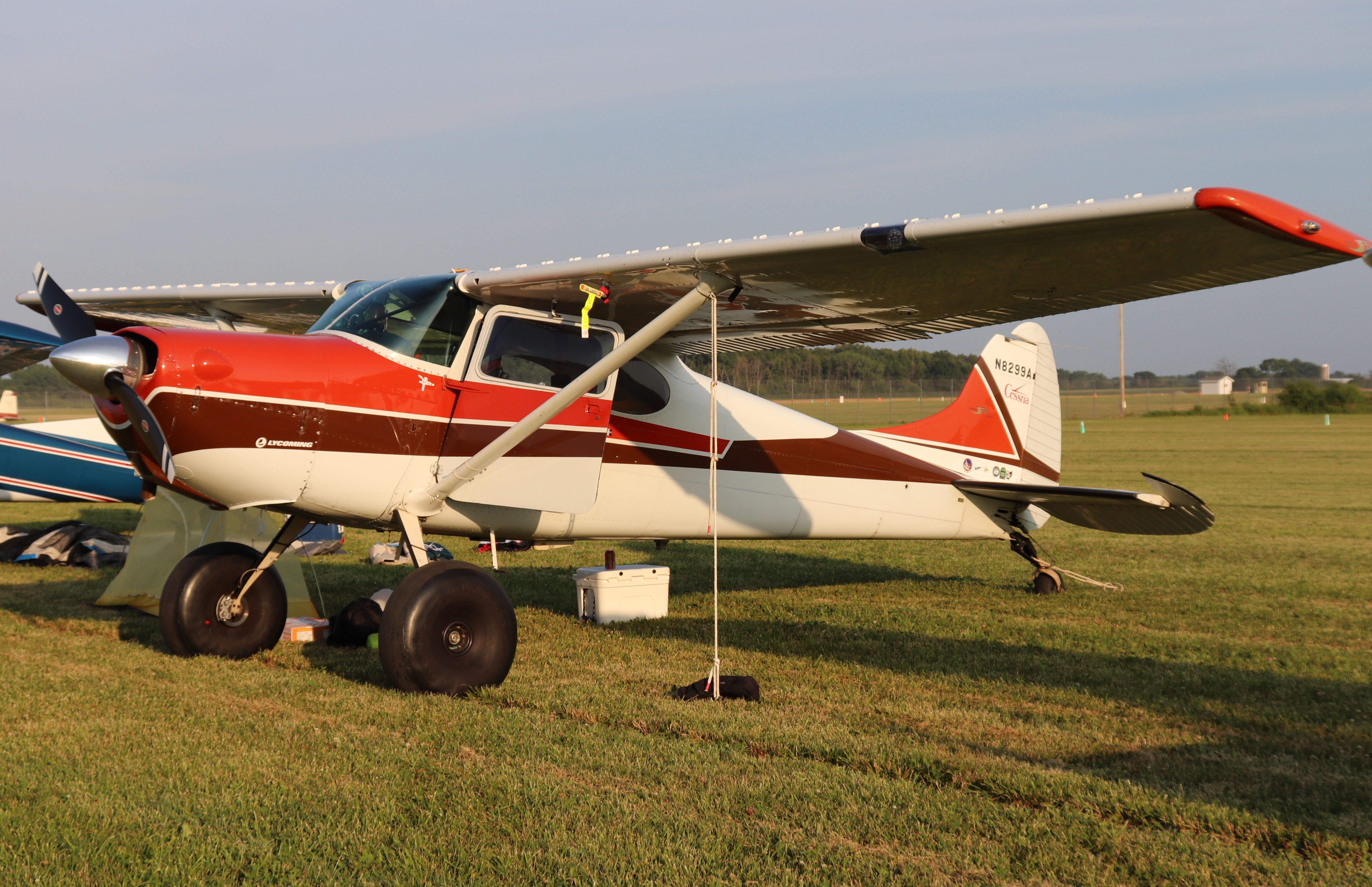 Aircraft N8299A, Cessna 170B, at KOSH, photo by MarkPasqualino