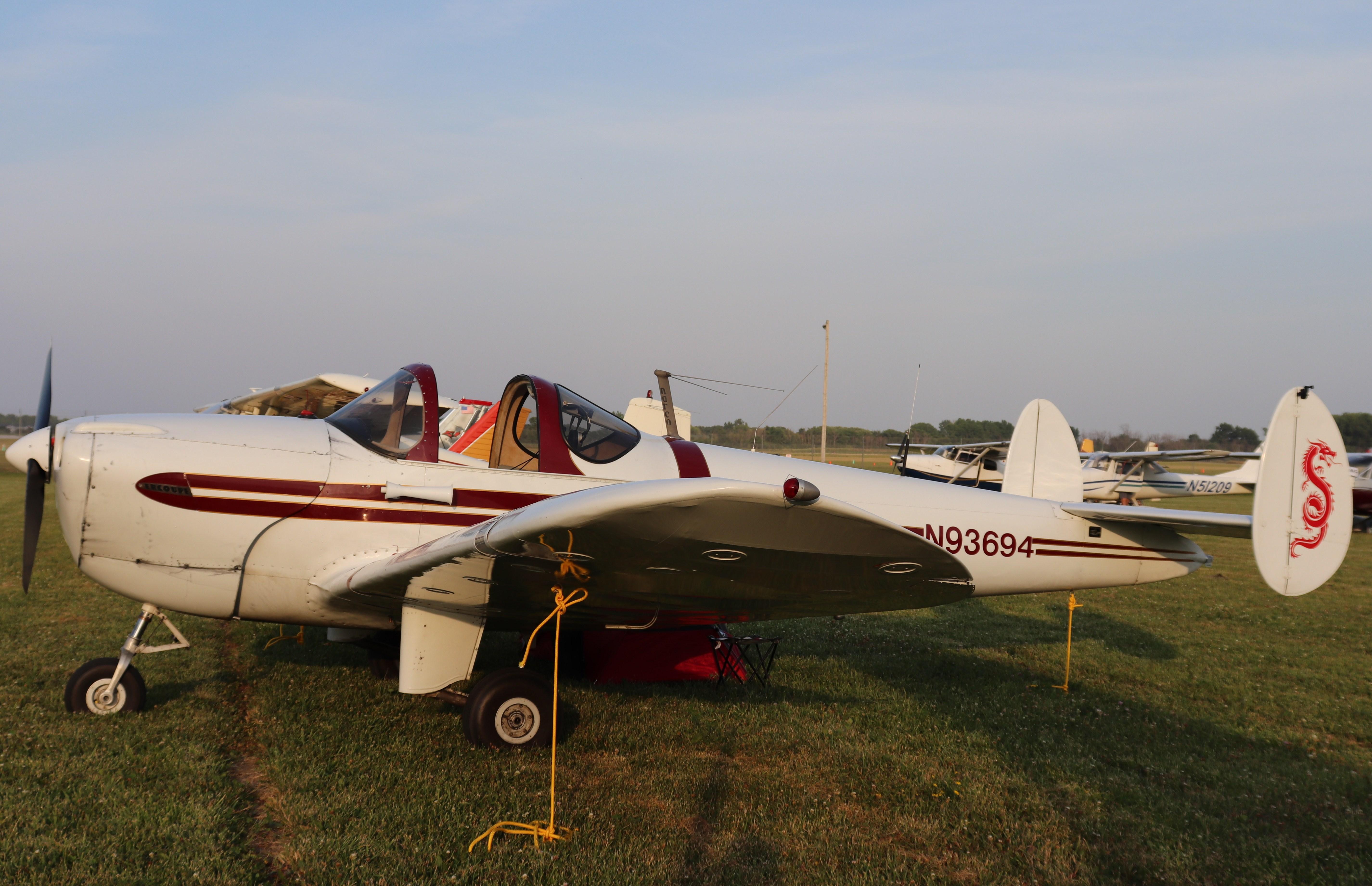 Aircraft N93694, Ercoupe 415-C, at KOSH, photo by MarkPasqualino