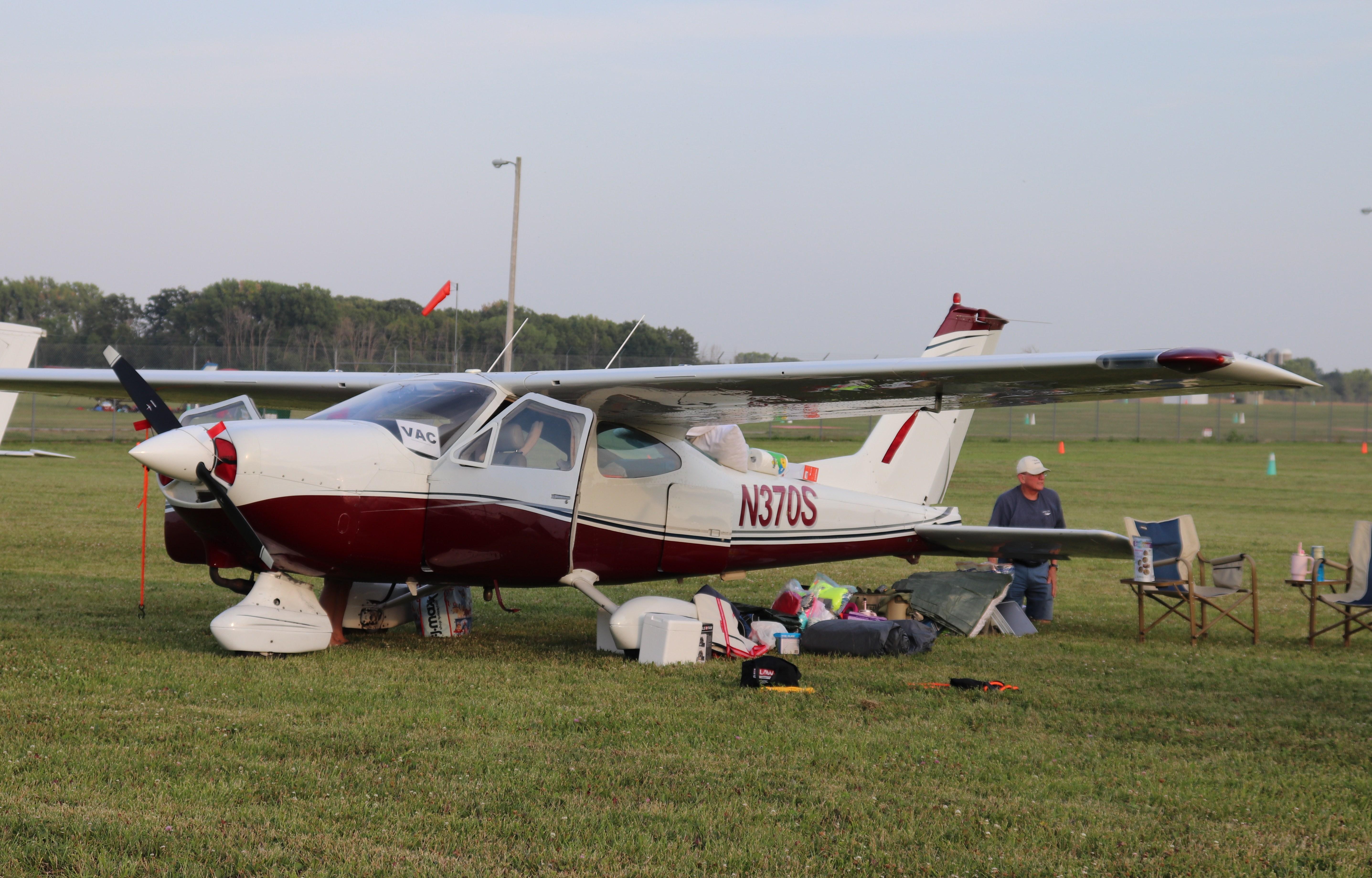Aircraft N370S, Cessna 177, at KOSH, photo by MarkPasqualino