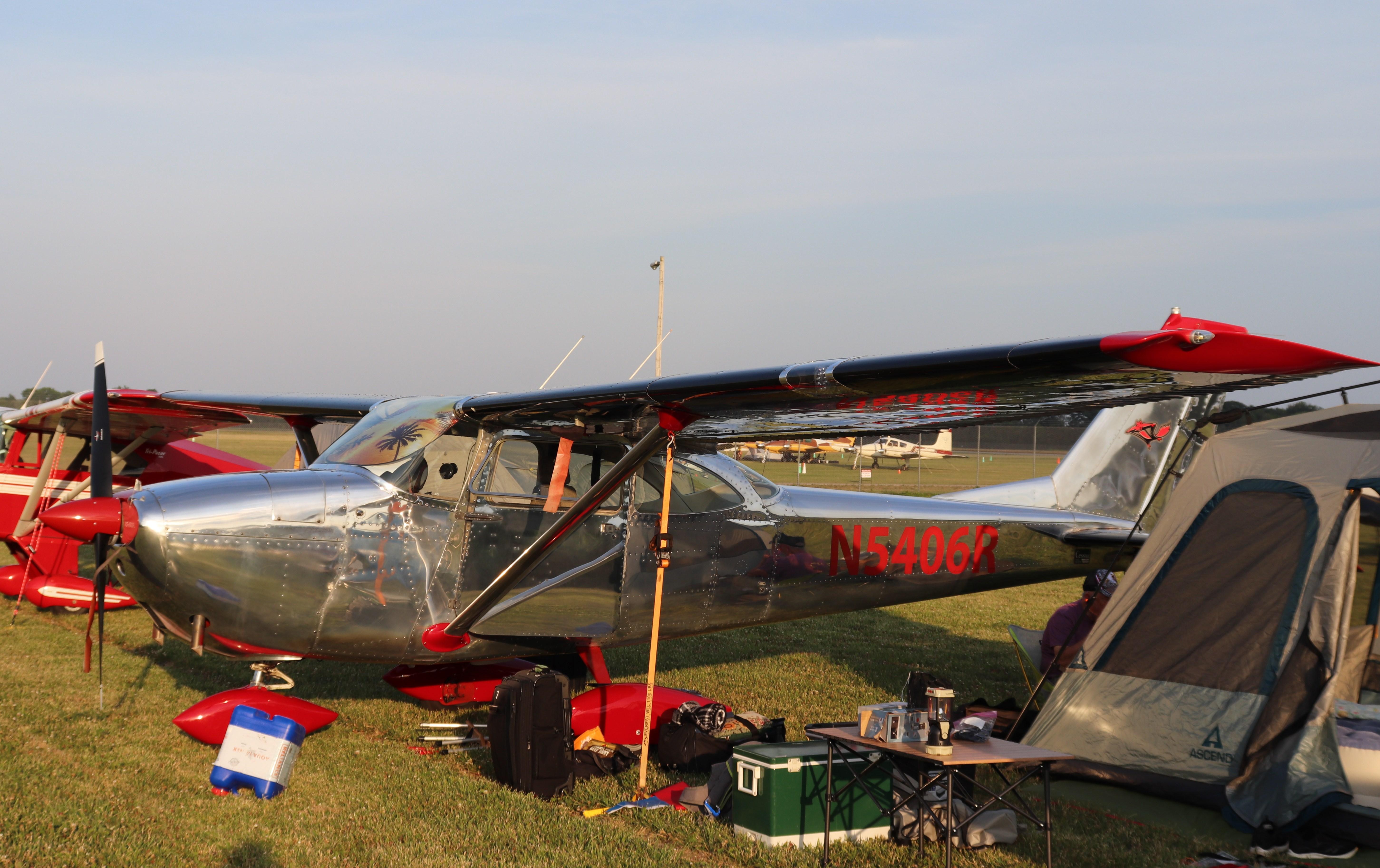 Aircraft N5406R, Cessna 172F, at KOSH, photo by MarkPasqualino