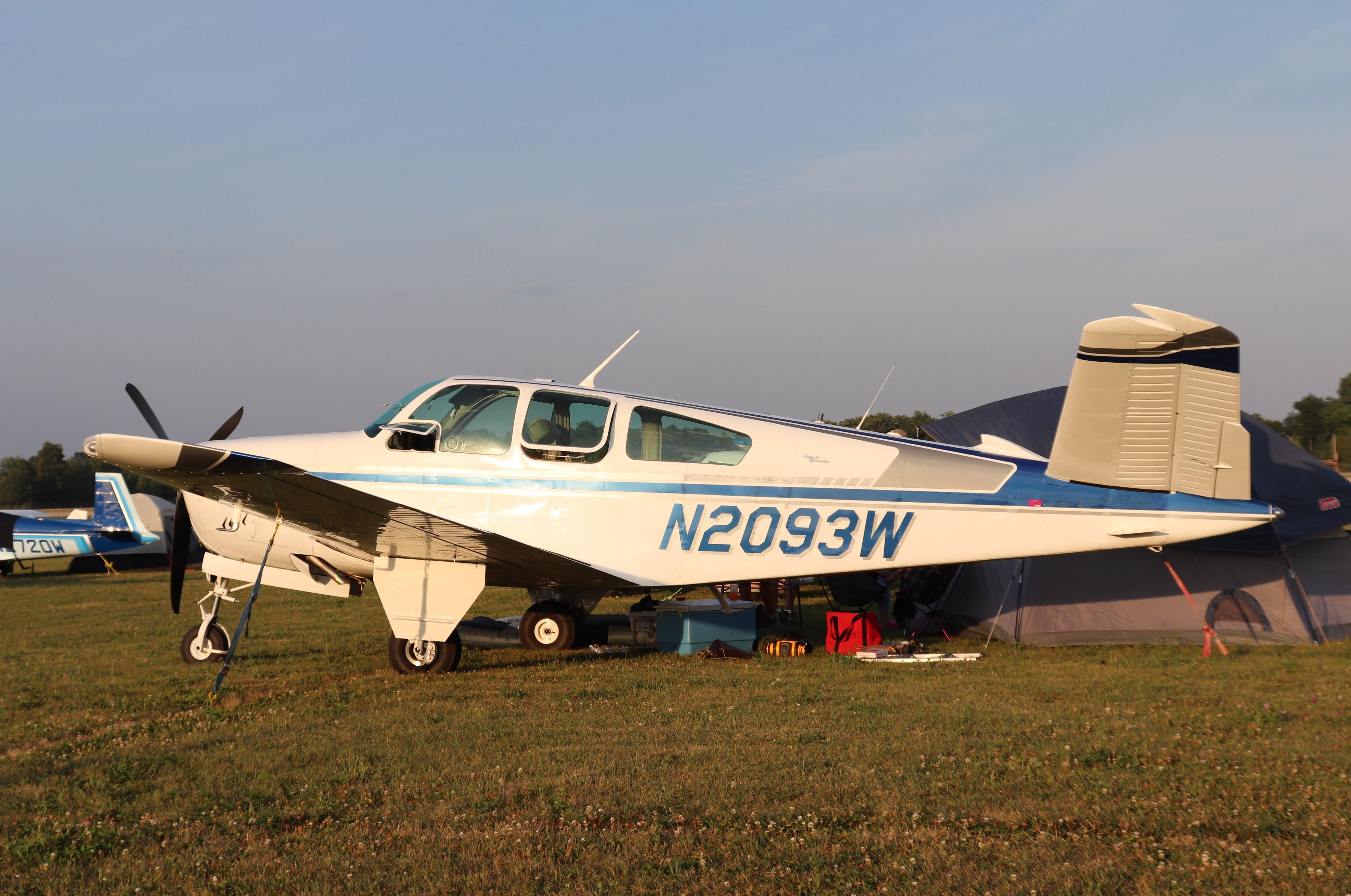 Aircraft N2093W, Beech V35, at KOSH, photo by MarkPasqualino