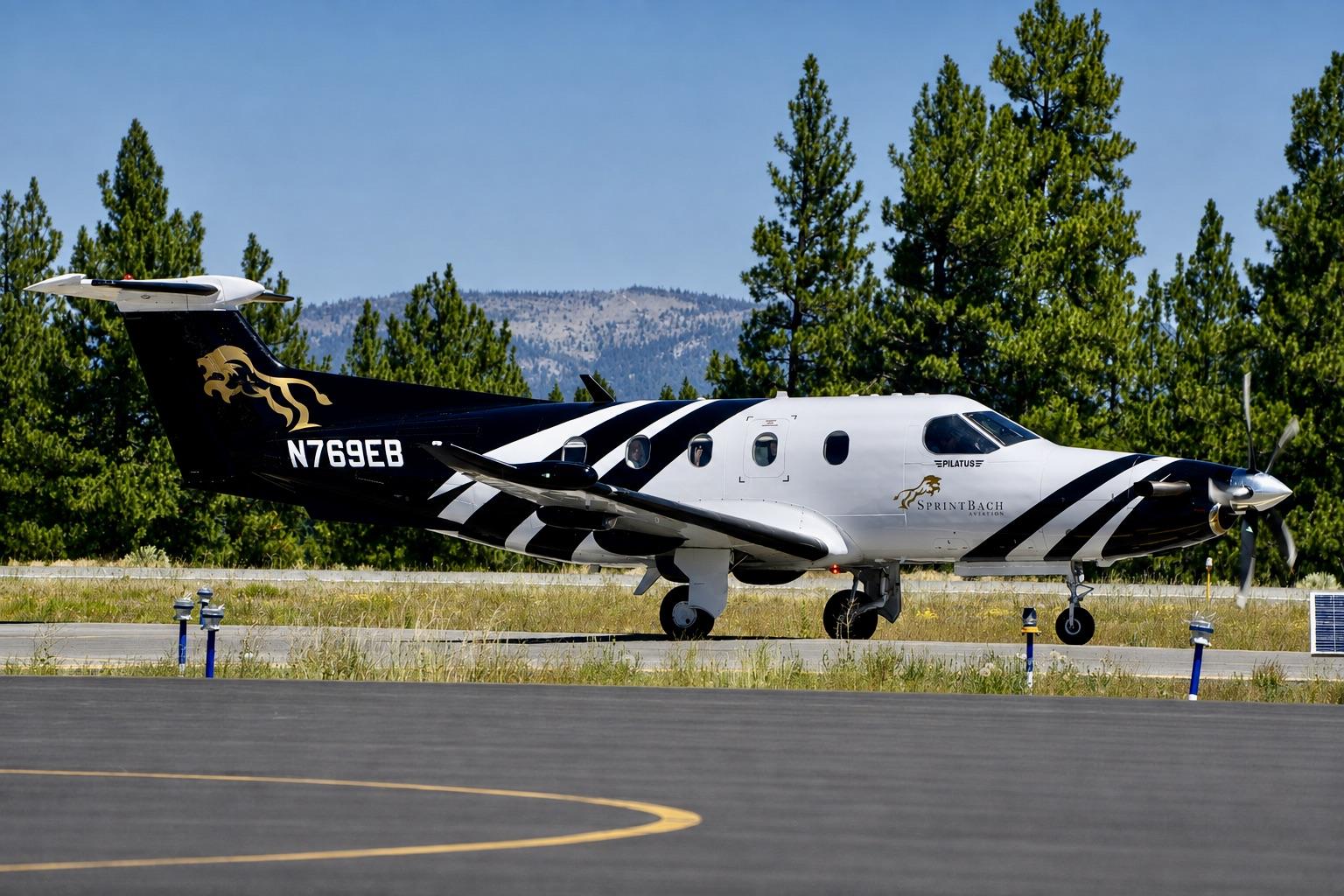 Aircraft N769EB, Truckee Tahoe airport in California 2026, at KTRK, photo by ClaytonEddy