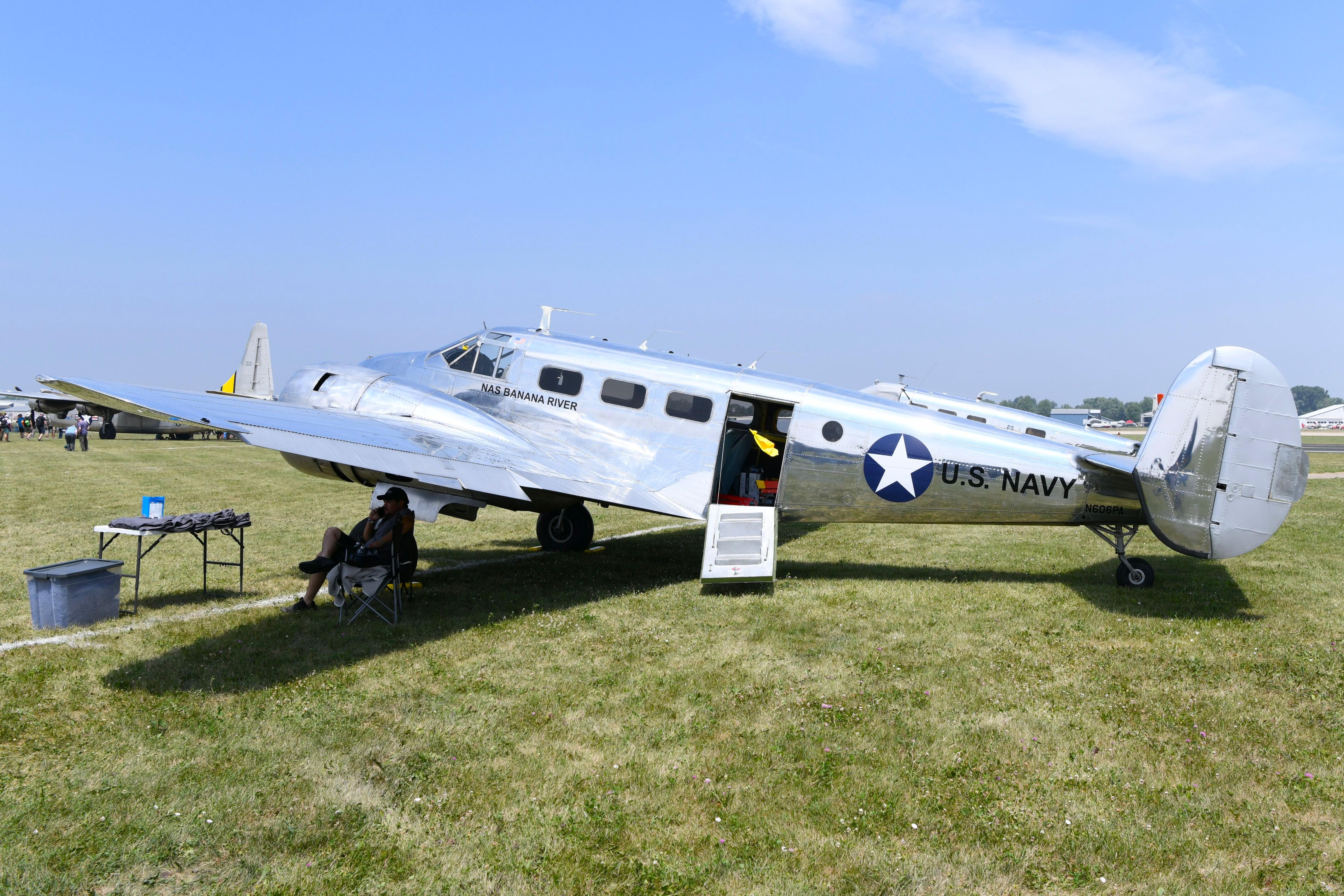 Aircraft N606PA, Beech CH-45H, at KOSH, photo by FerryPNL