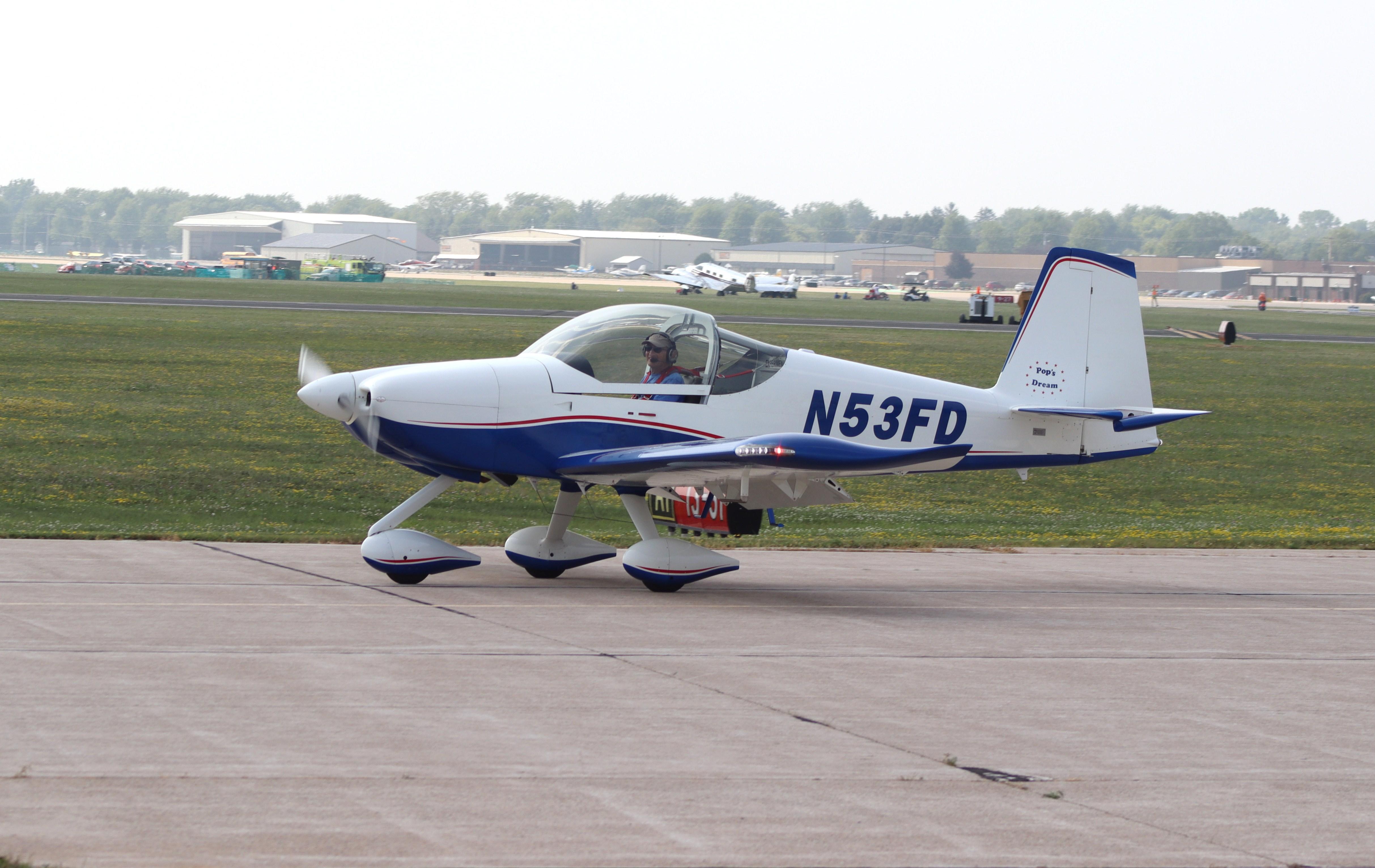 Aircraft N53FD, Vans RV-14A, at KOSH, photo by MarkPasqualino
