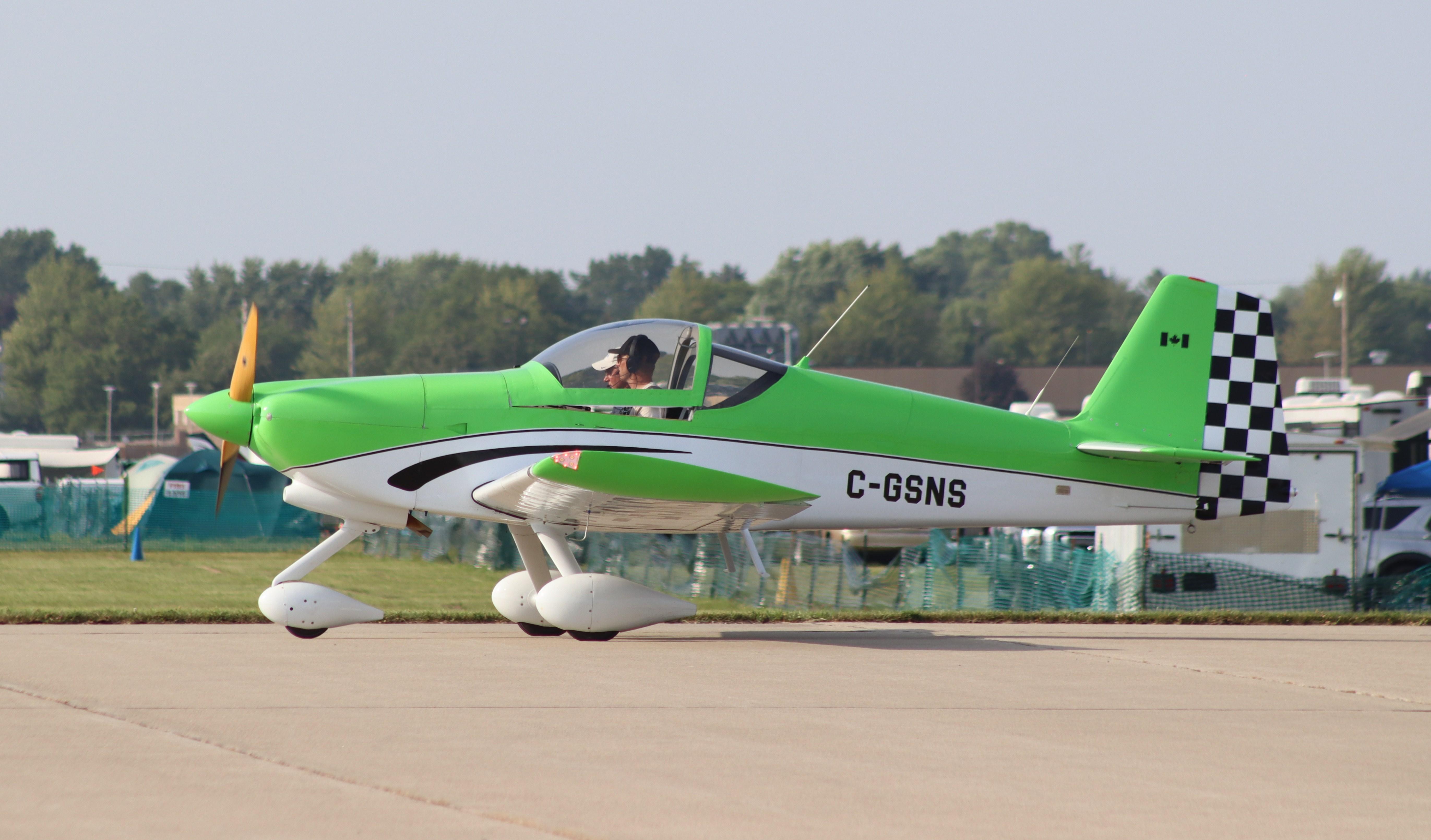 Aircraft C-GSNS, Vans RV-6A, at KOSH, photo by MarkPasqualino