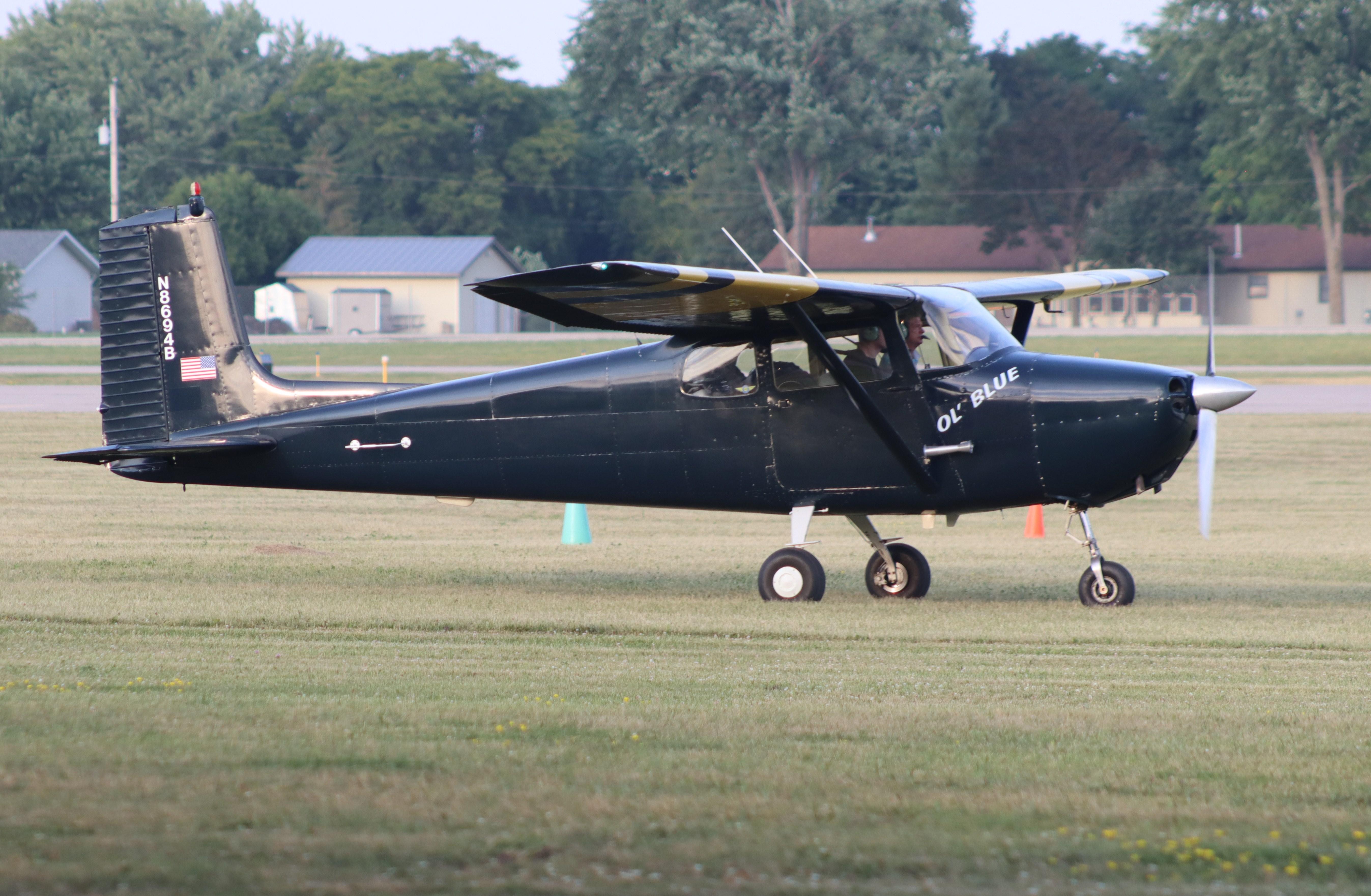 Aircraft N8694B, Cessna 172, at KOSH, photo by MarkPasqualino