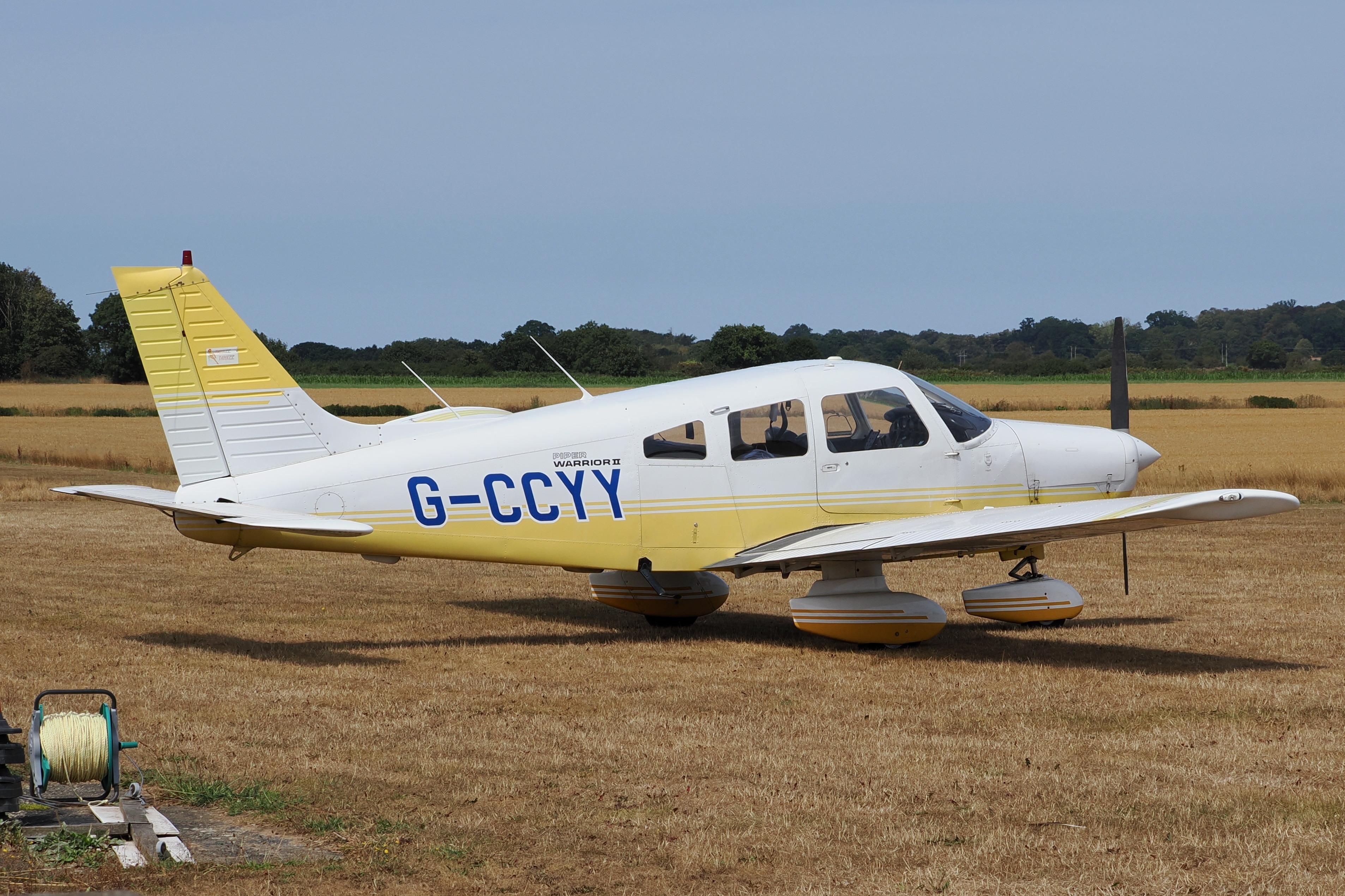 Aircraft G-CCYY, Parked at Northrepps., at X3CX, photo by Graham Reeve