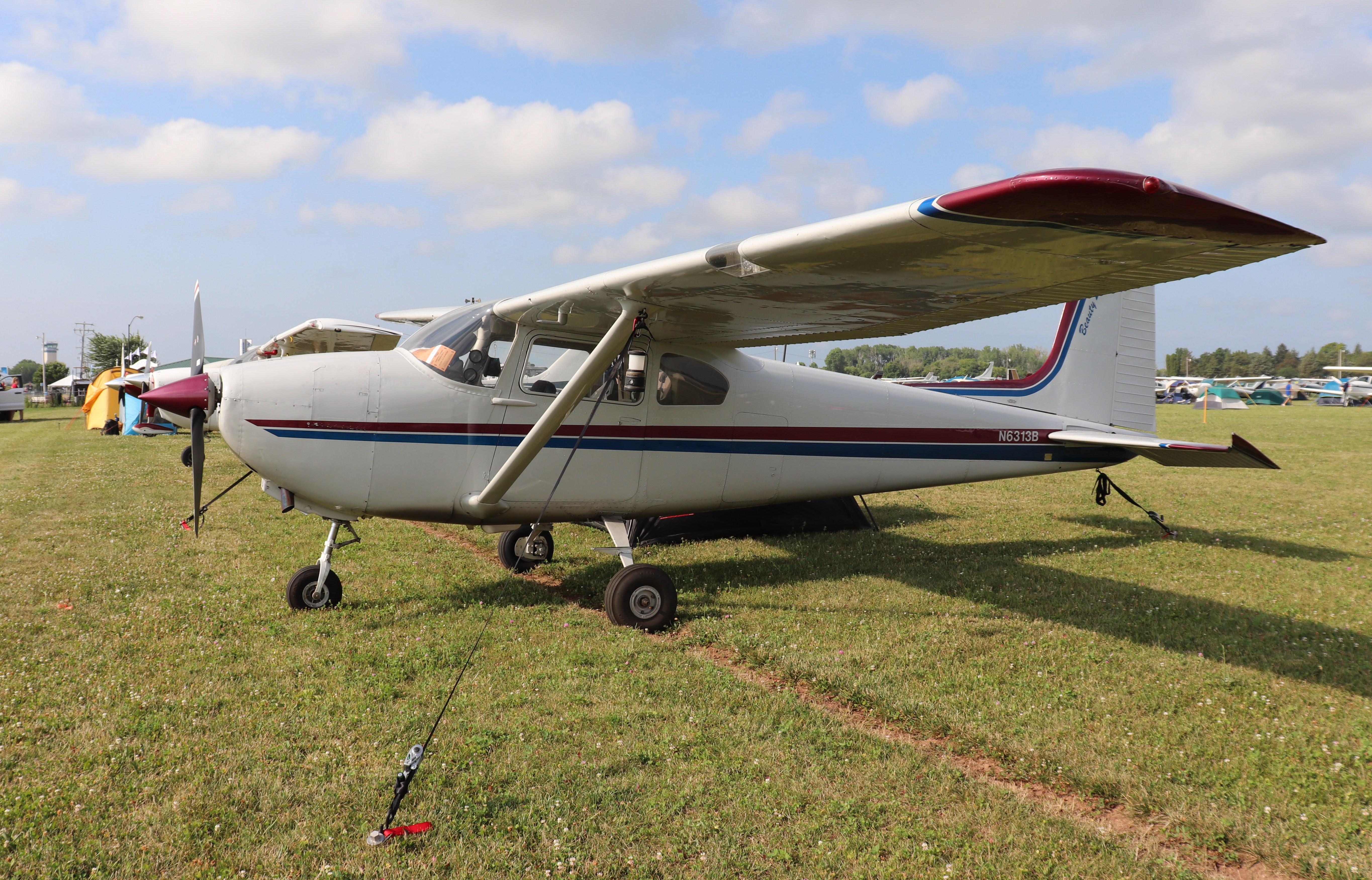 Aircraft N6313B, Cessna 182A, at KOSH, photo by MarkPasqualino