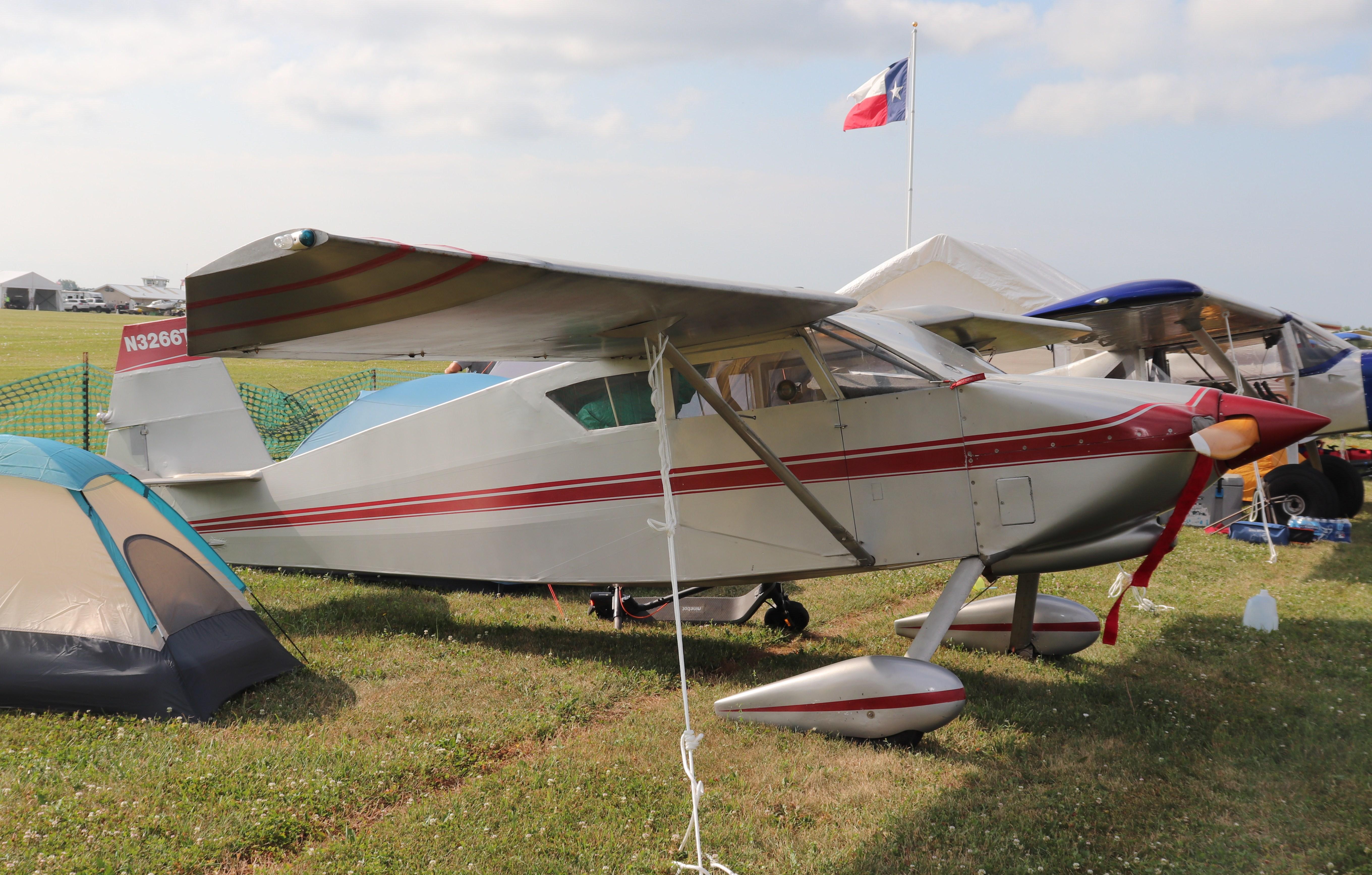 Aircraft N3266T, Wittman W-10 Tailwind, at KOSH, photo by MarkPasqualino