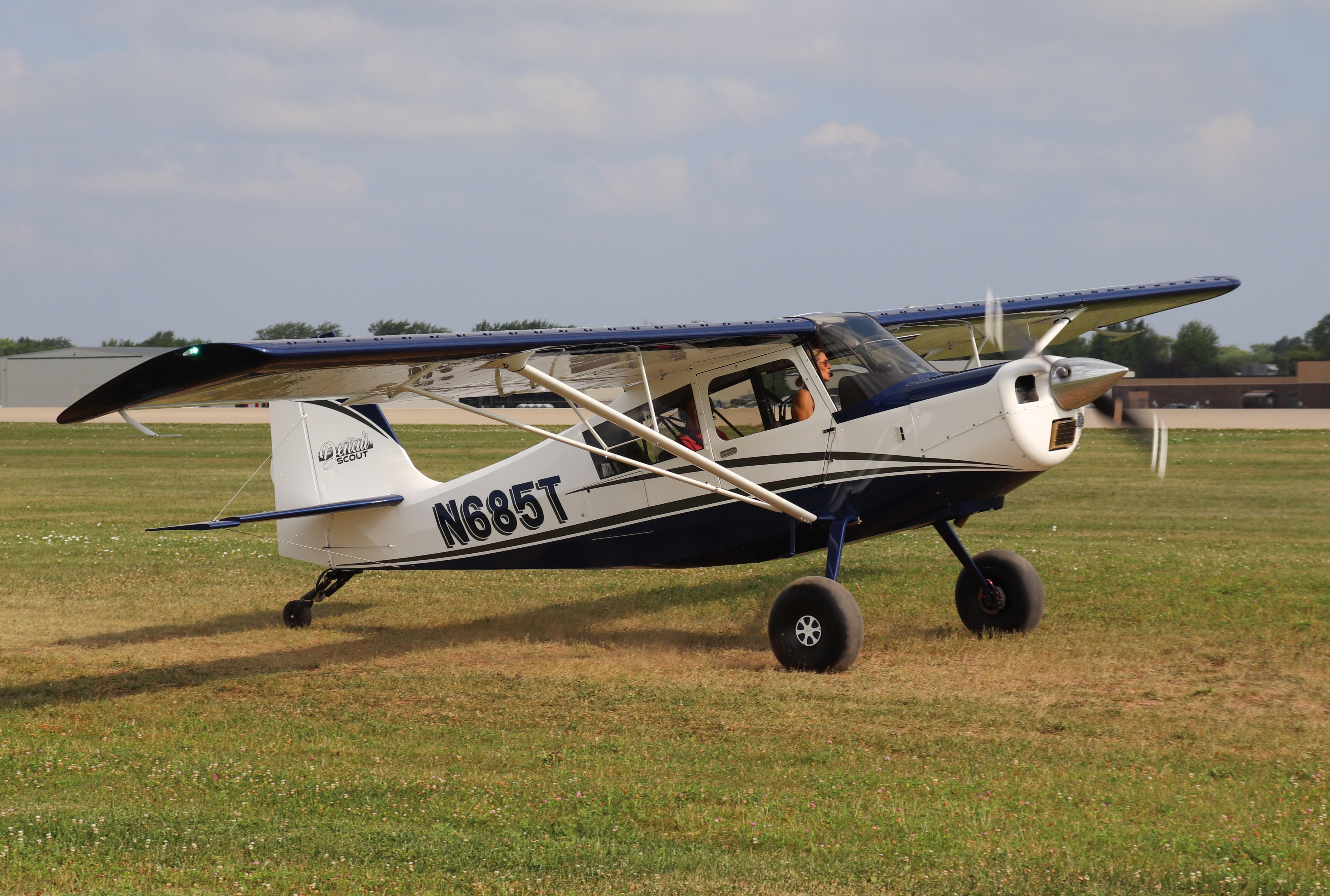 Aircraft N685T, American Champion 8GCBC, at KOSH, photo by MarkPasqualino