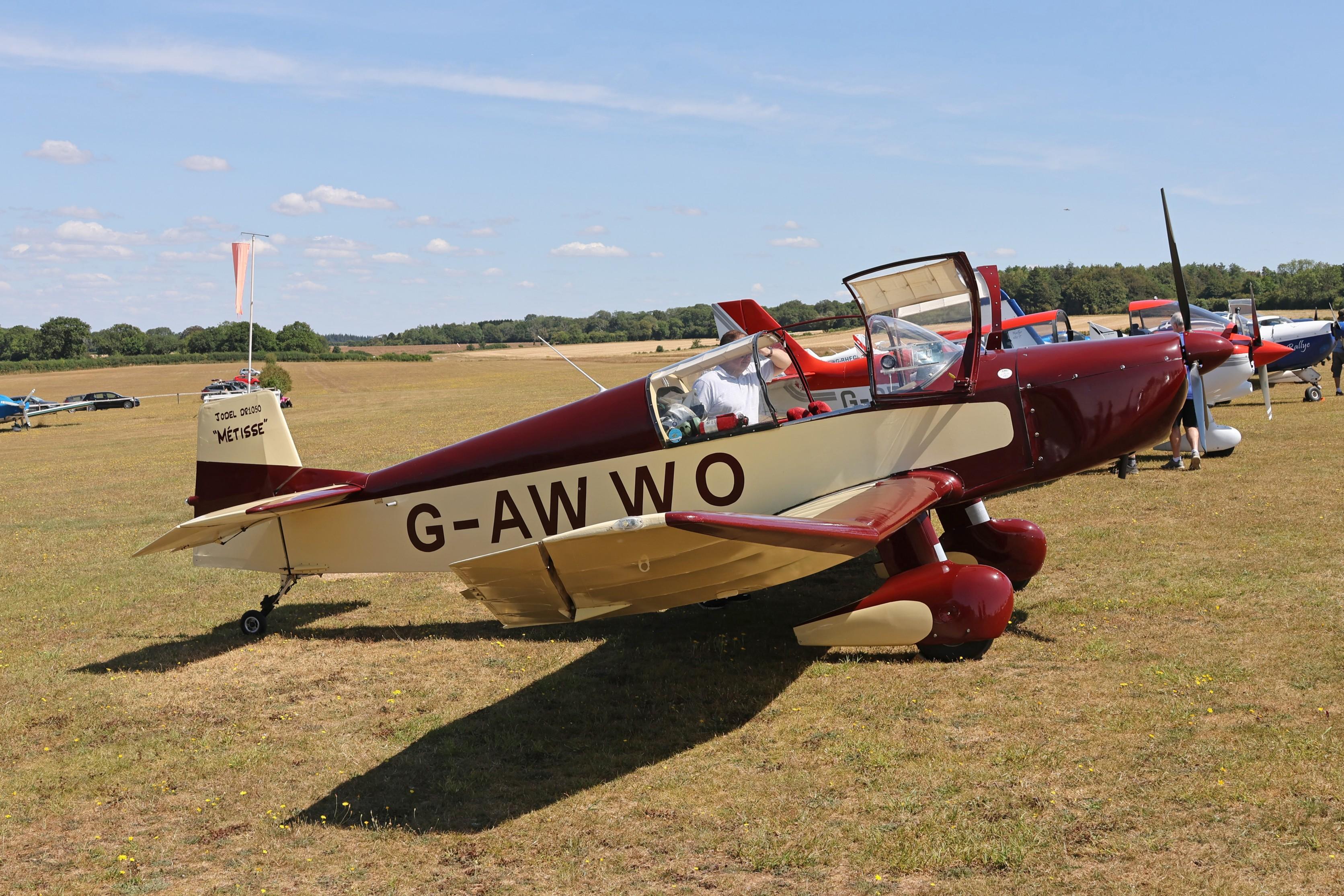 Aircraft G-AWWO, G-AWWO 1964 CEA Jodel DR1050 Ambassadeur Jodel Fly In Popham 01.08.26 (2).jpg, at EGHP, photo by PhilR