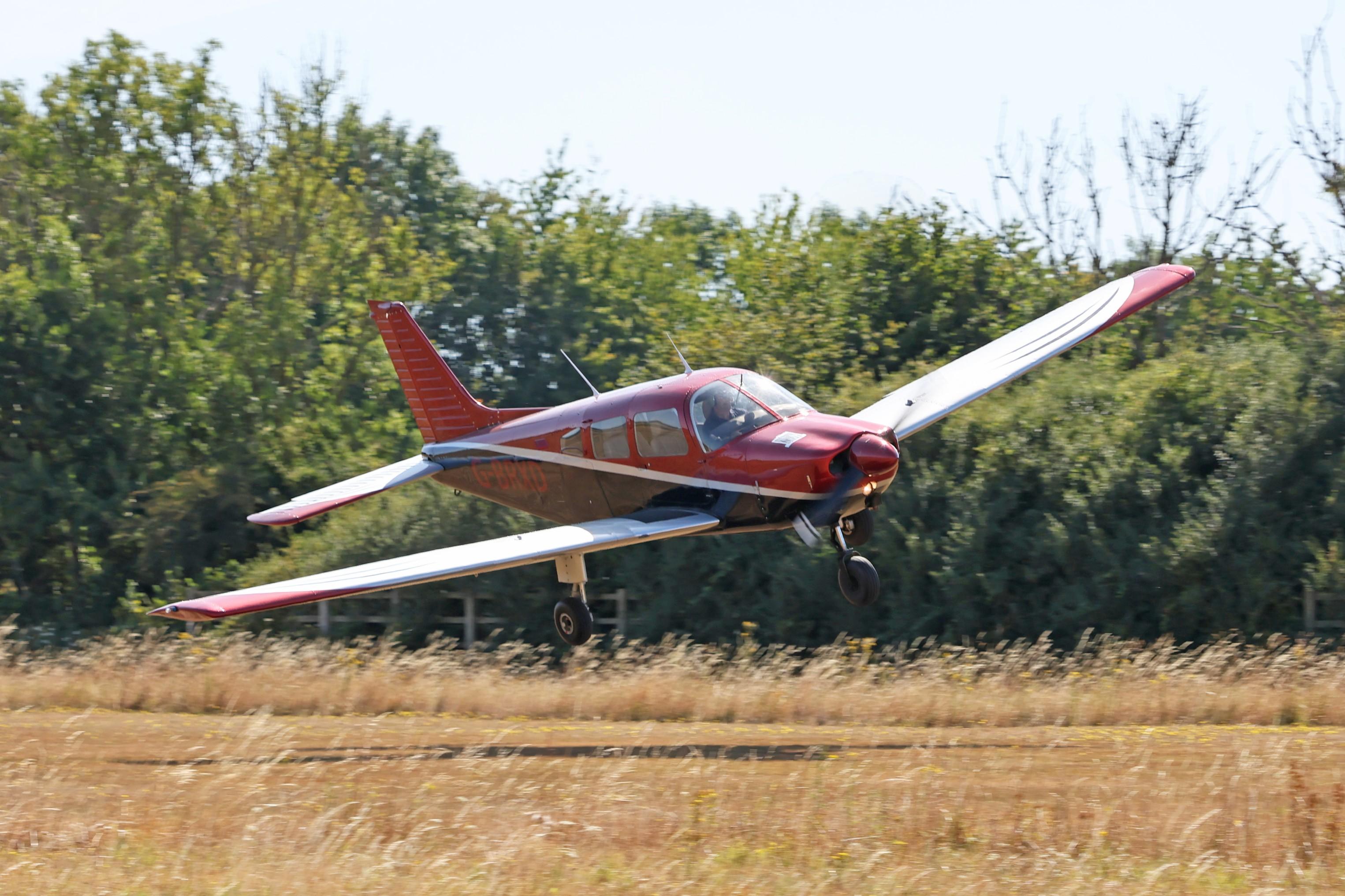 Aircraft G-BRXD, G-BRXD 1982 Piper Pa-28 Cherokee Archer ll Jodel Fly In Popham, at EGHP, photo by PhilR