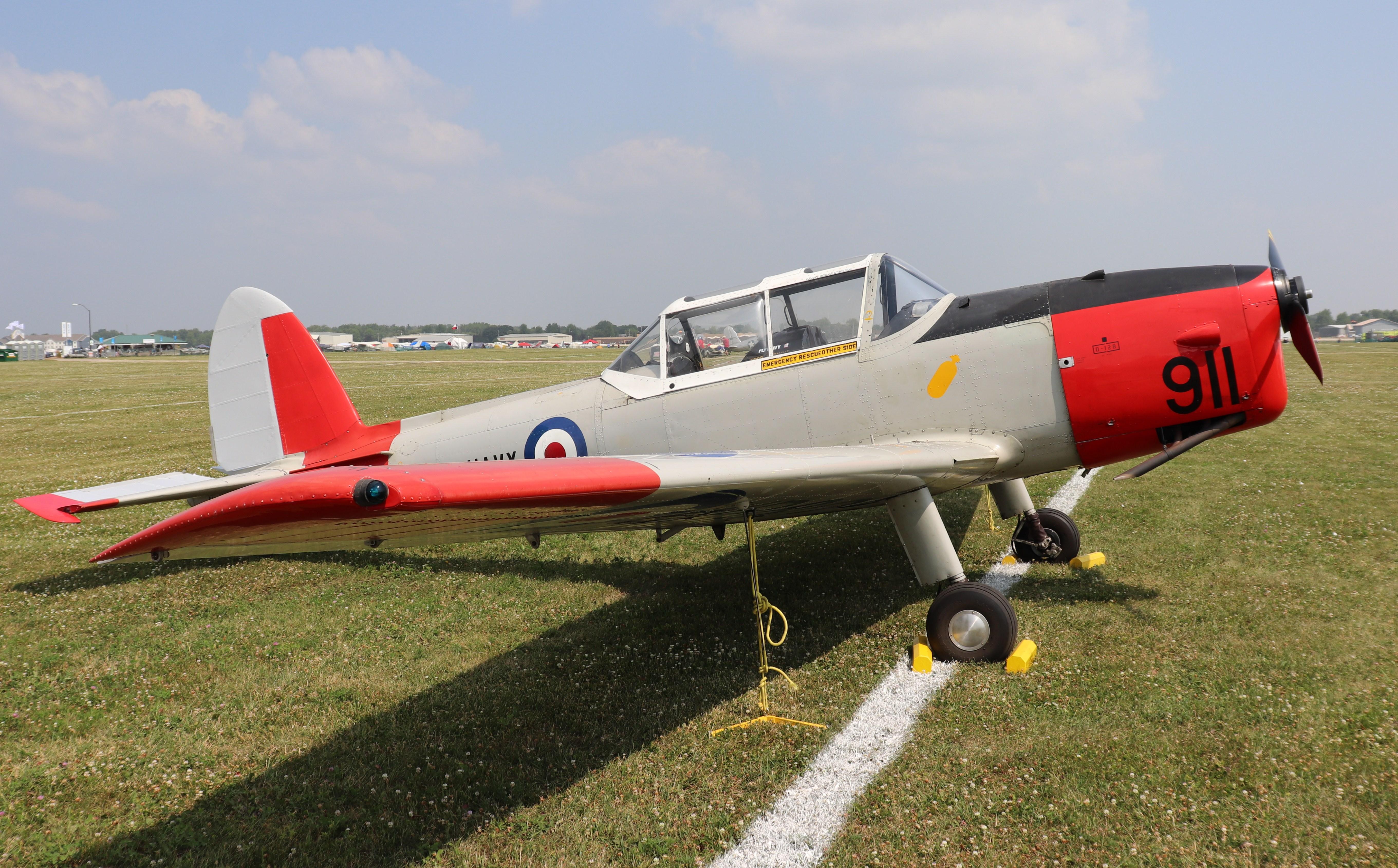 Aircraft N801WP, DHC-1 Chipmunk T.10, at KOSH, photo by MarkPasqualino