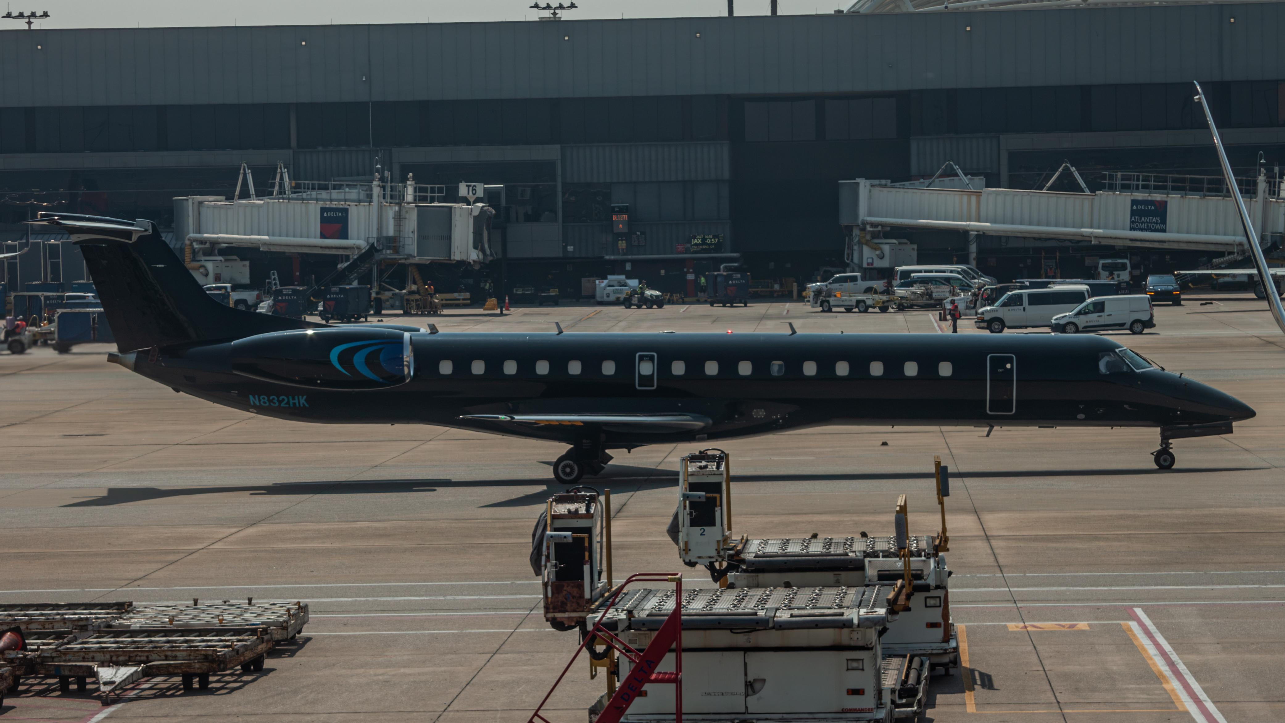 Aircraft N832HK, Key Lime Air ERJ-145, at KATL, photo by AviationLover50