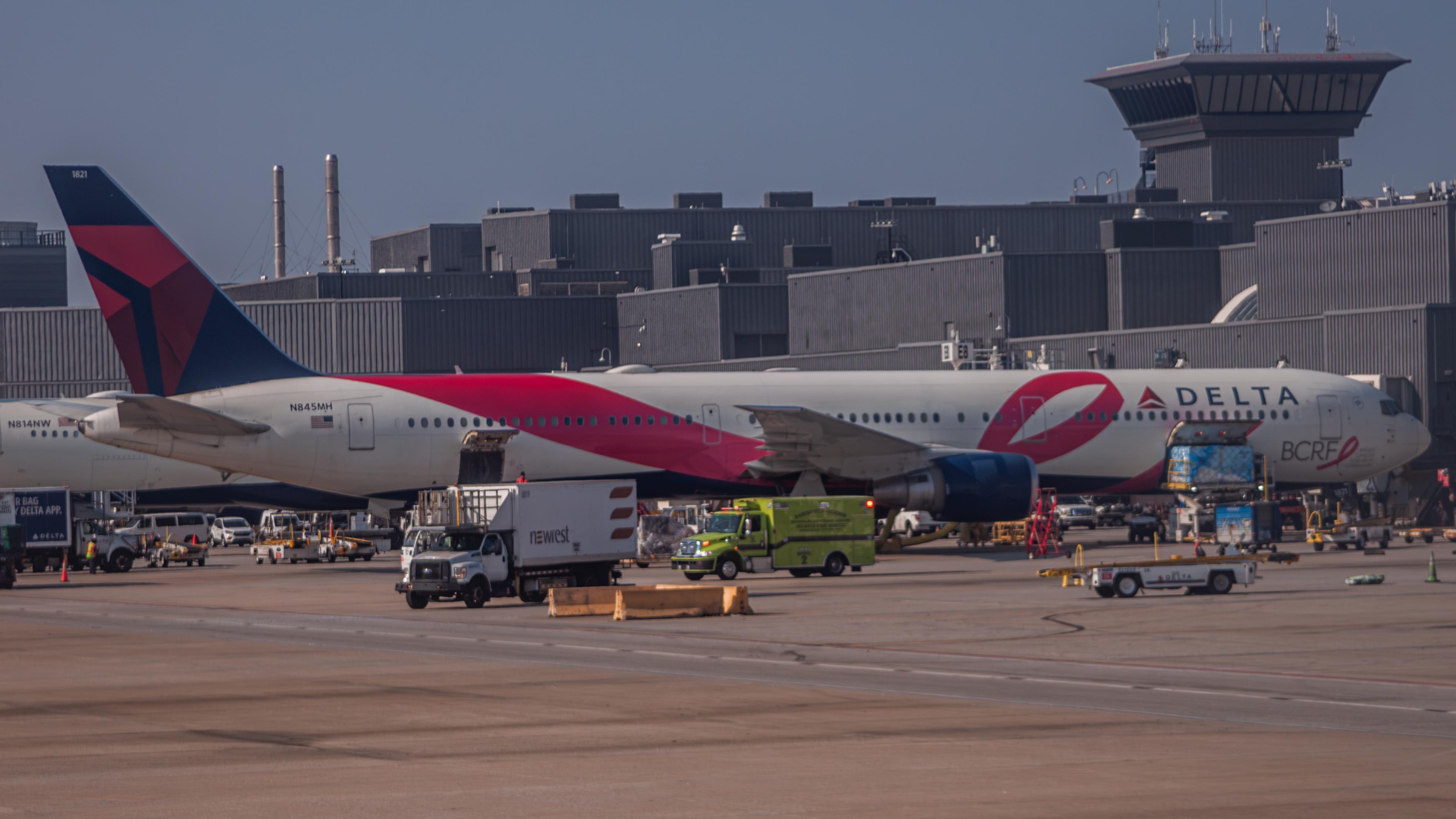 Aircraft N845MH, Delta BCRF 764, at KATL, photo by AviationLover50