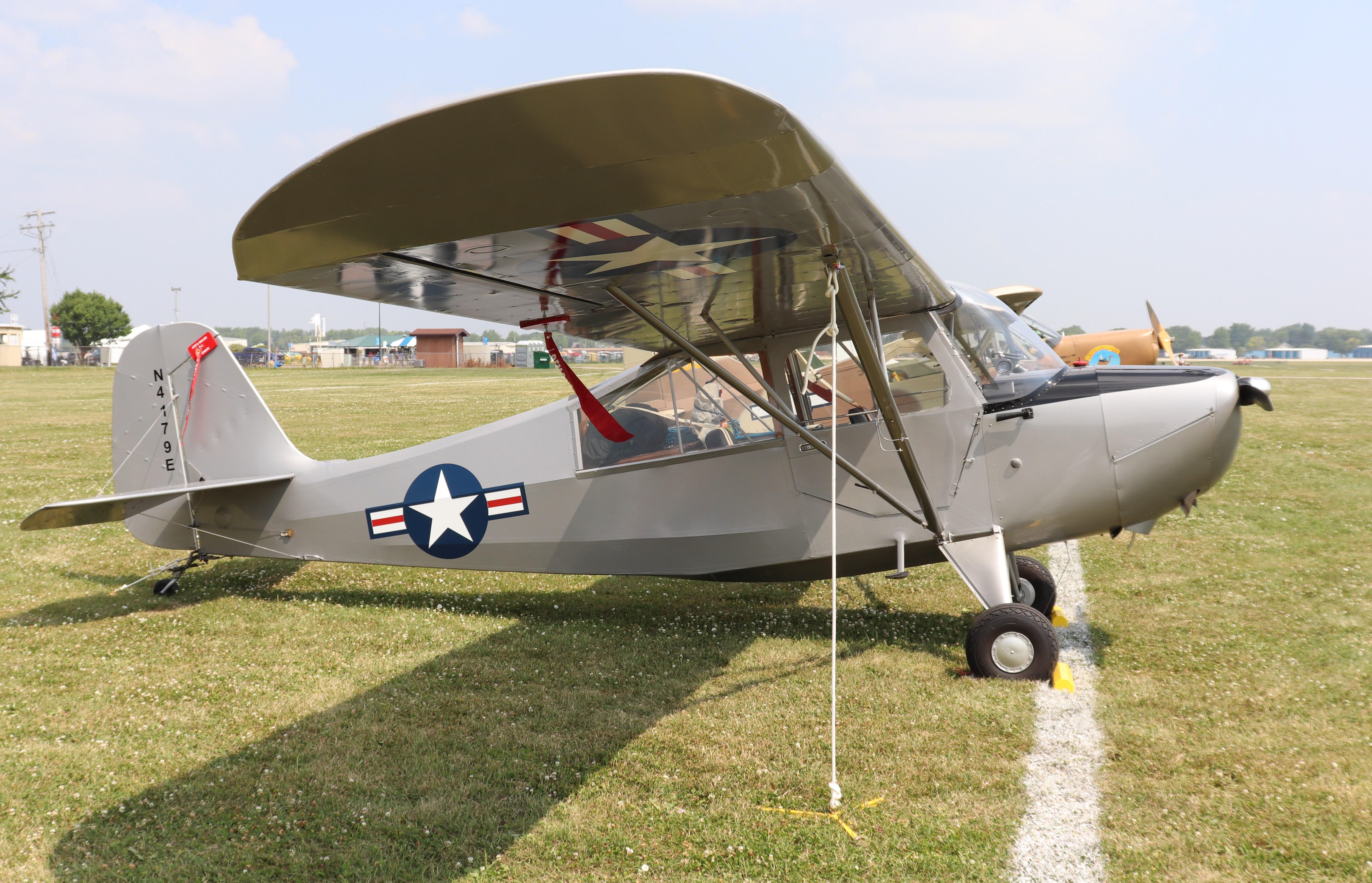 Aircraft N4179E, Aeronca 7BCM, at KOSH, photo by MarkPasqualino