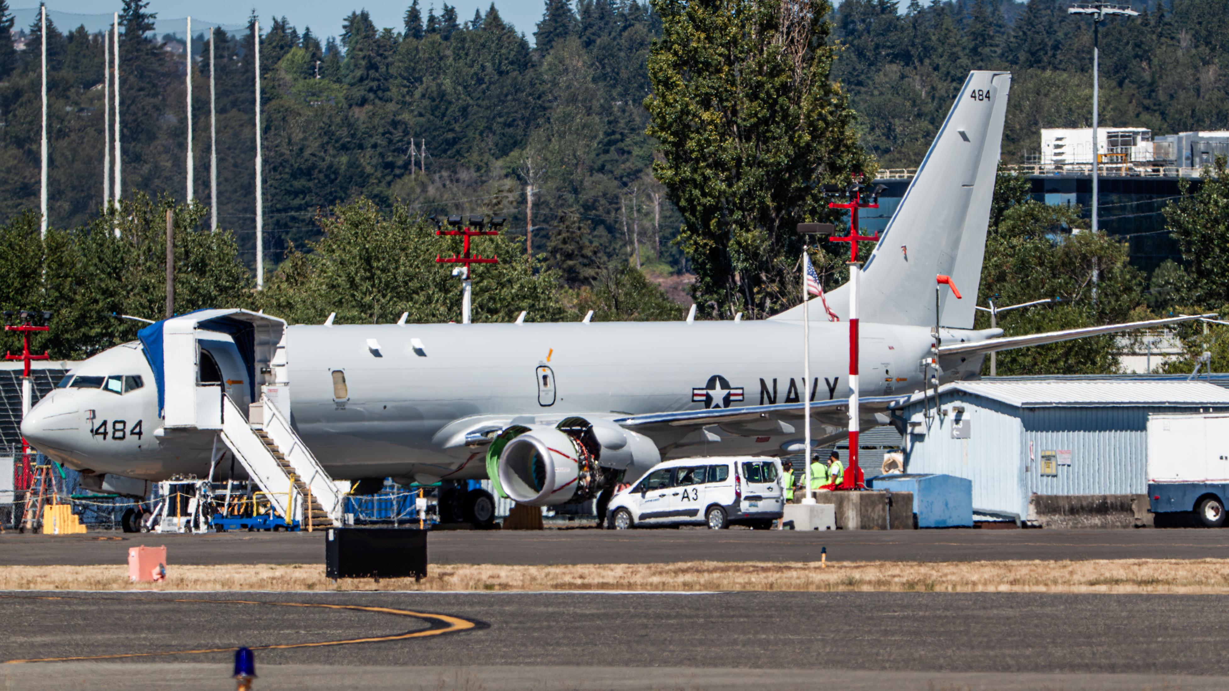 Aircraft 170484, P-8A, at KRNT, photo by AviationLover50
