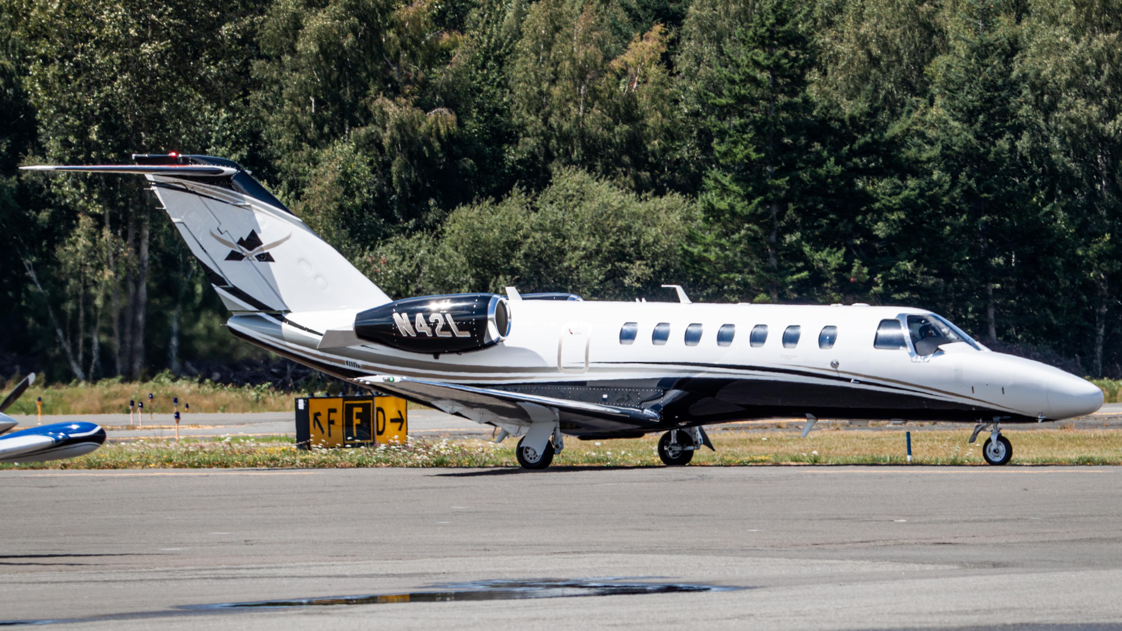 Aircraft N42L, CJ3+, at KBLI, photo by AviationLover50
