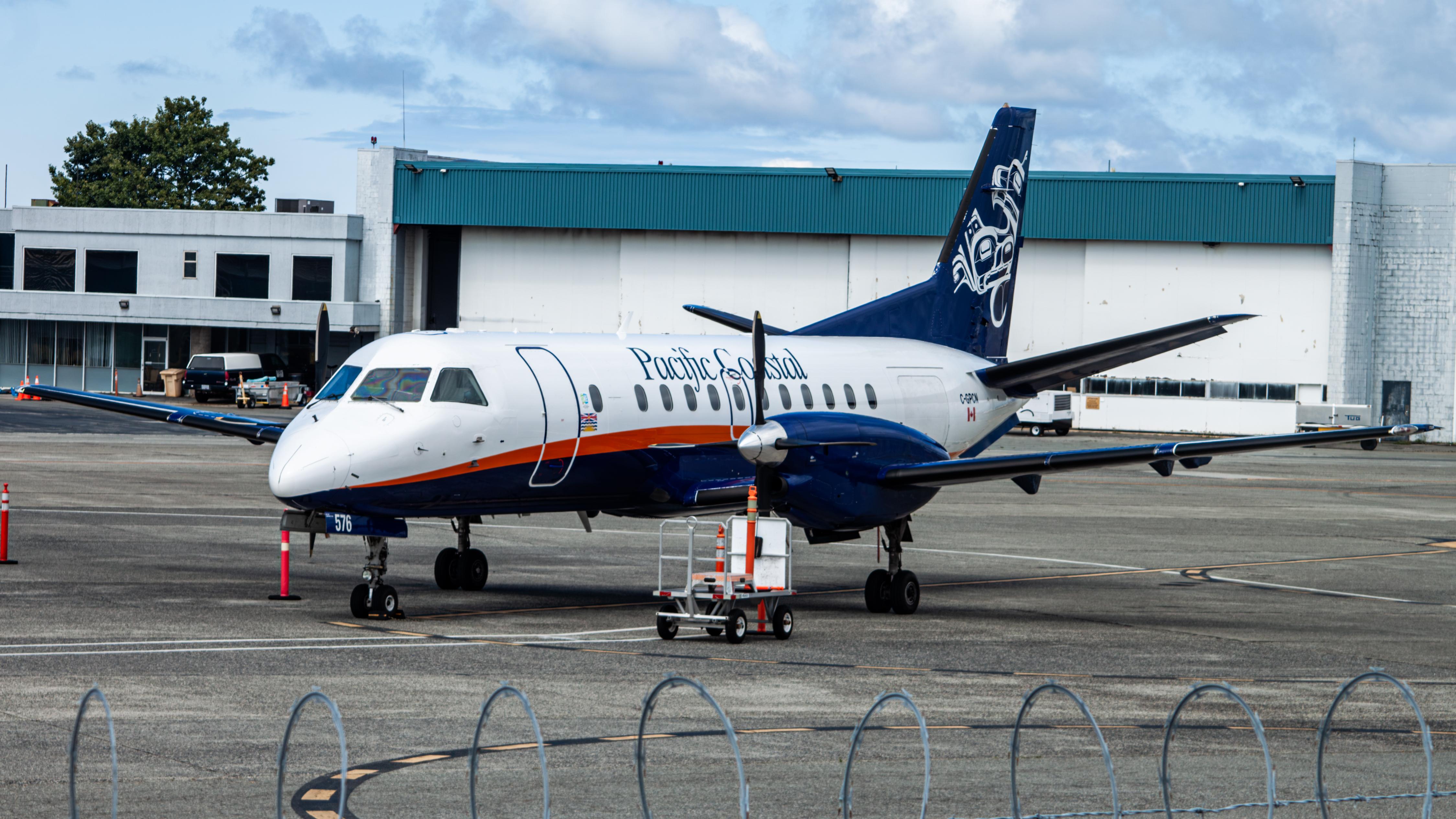 Aircraft C-GPCN, Pacific Coastal Saab 340, at CYVR, photo by AviationLover50