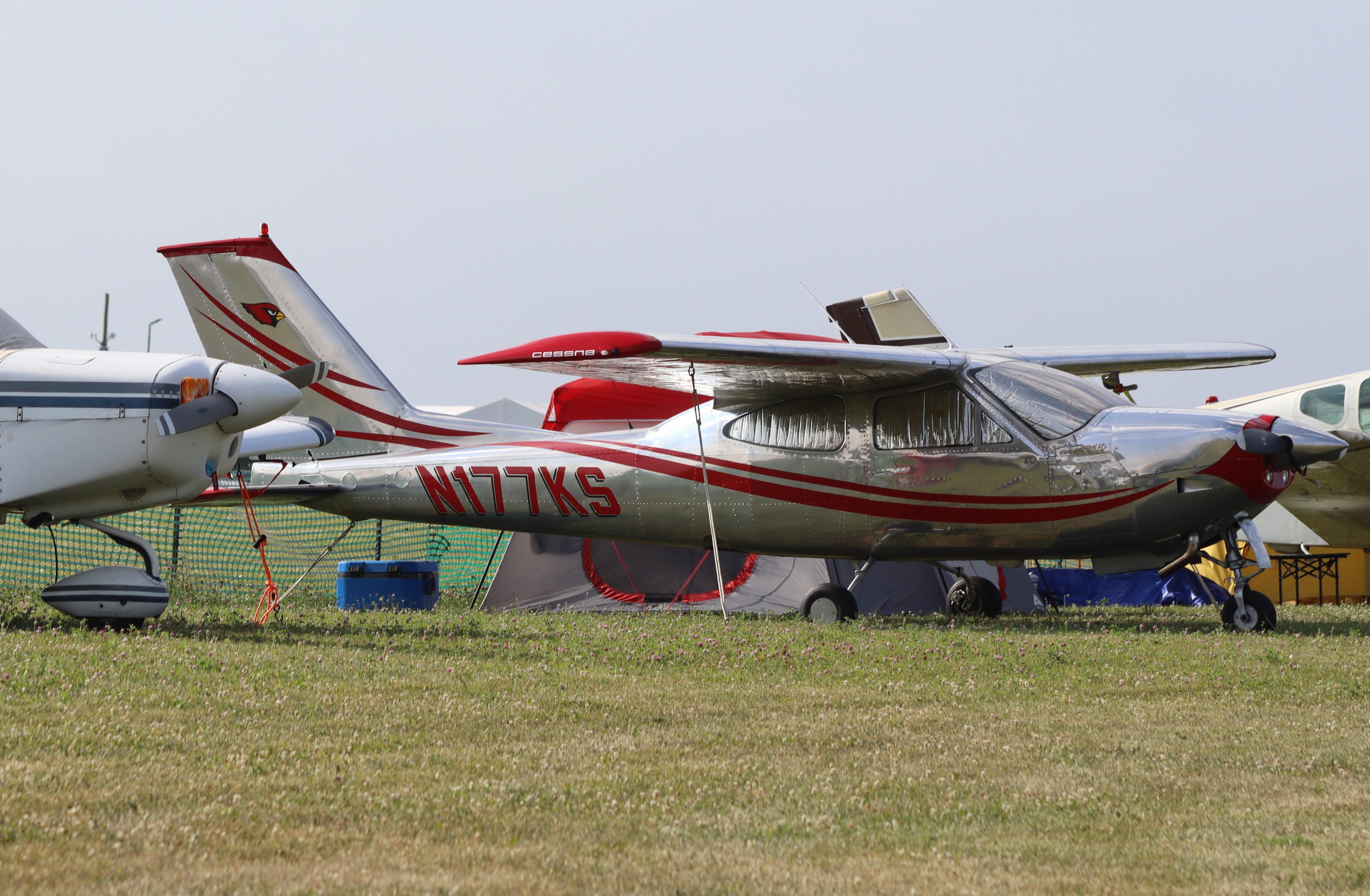 Aircraft N177KS, Cessna 177RG, at KOSH, photo by MarkPasqualino
